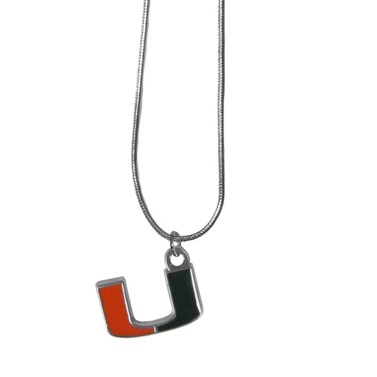 Miami Hurricanes Snake Chain Necklace - Miami Hurricanes - Flyclothing LLC