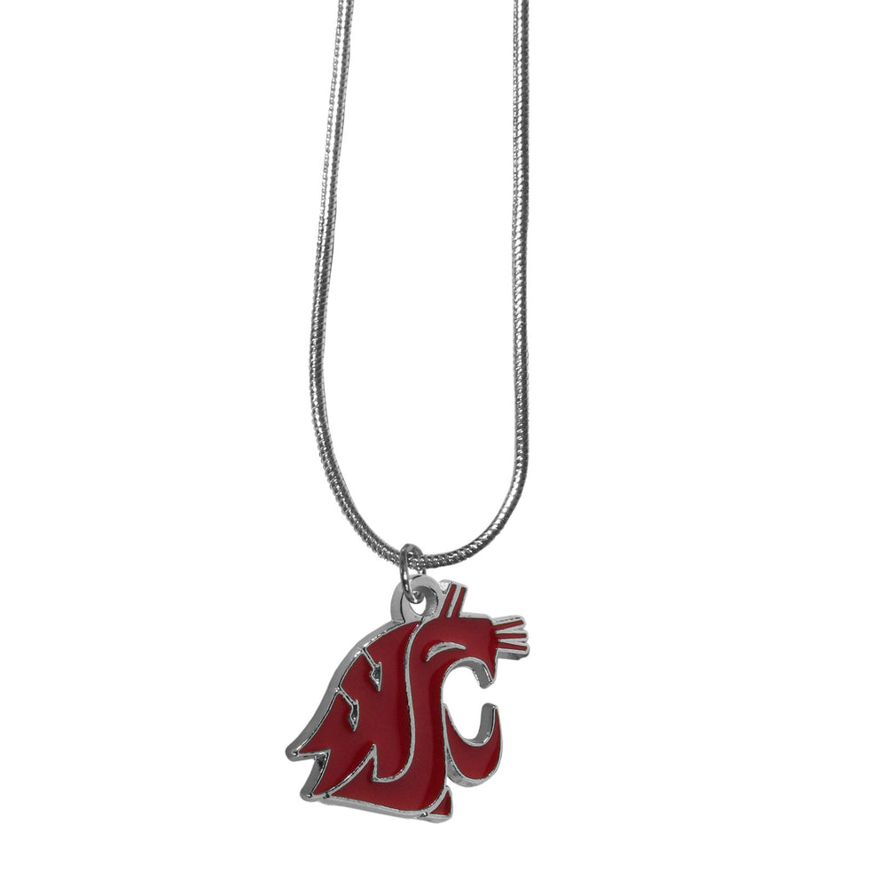 Washington St. Cougars Snake Chain Necklace - Washington St. Cougars