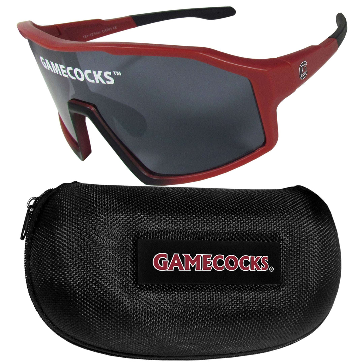 S. Carolina Gamecocks Shield Sunglasses with Case