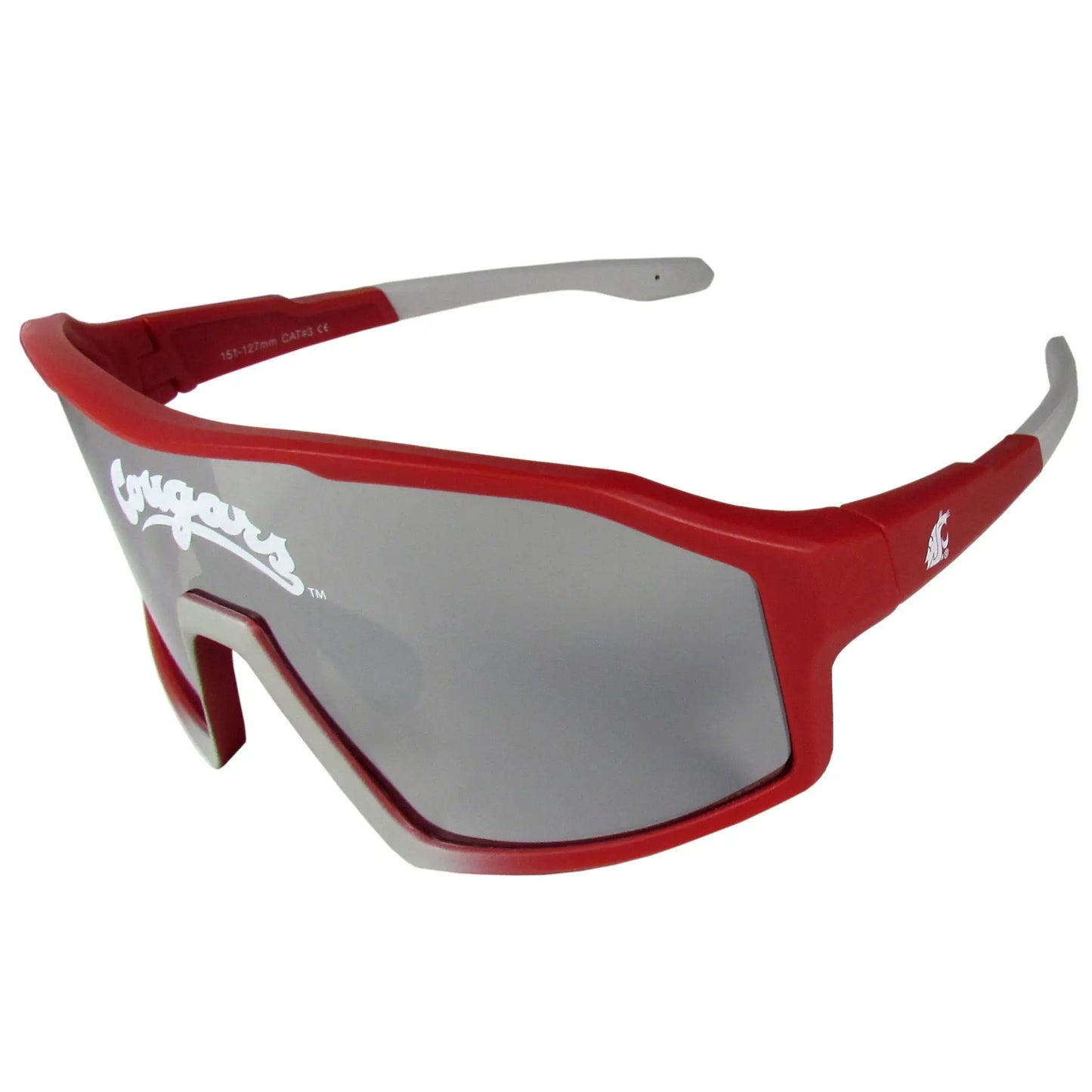 Washington St. Cougars Navigator Shield Sunglasses - Washington St. Cougars - Flyclothing LLC