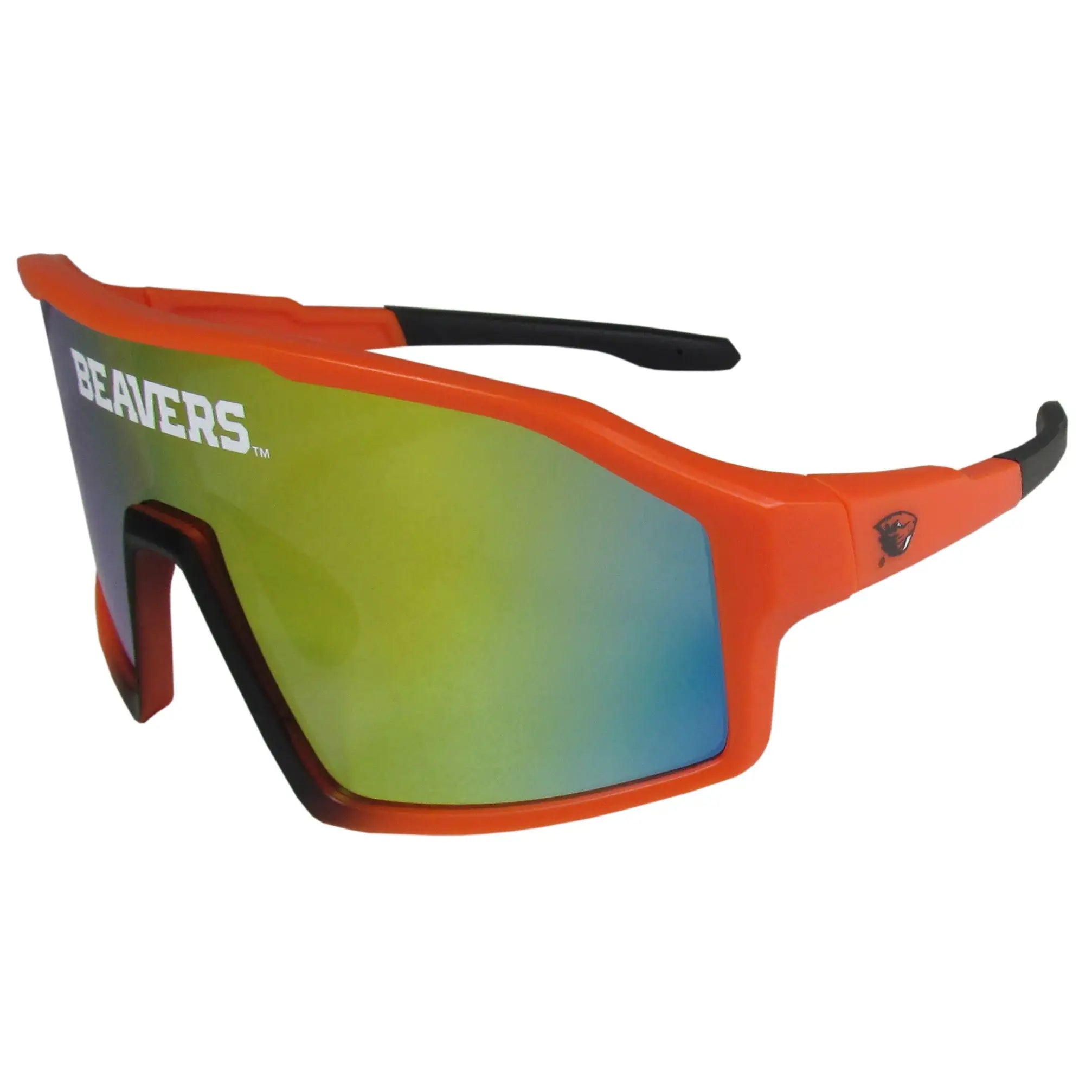 Oregon St. Beavers Navigator Shield Sunglasses - Oregon St. Beavers - Flyclothing LLC