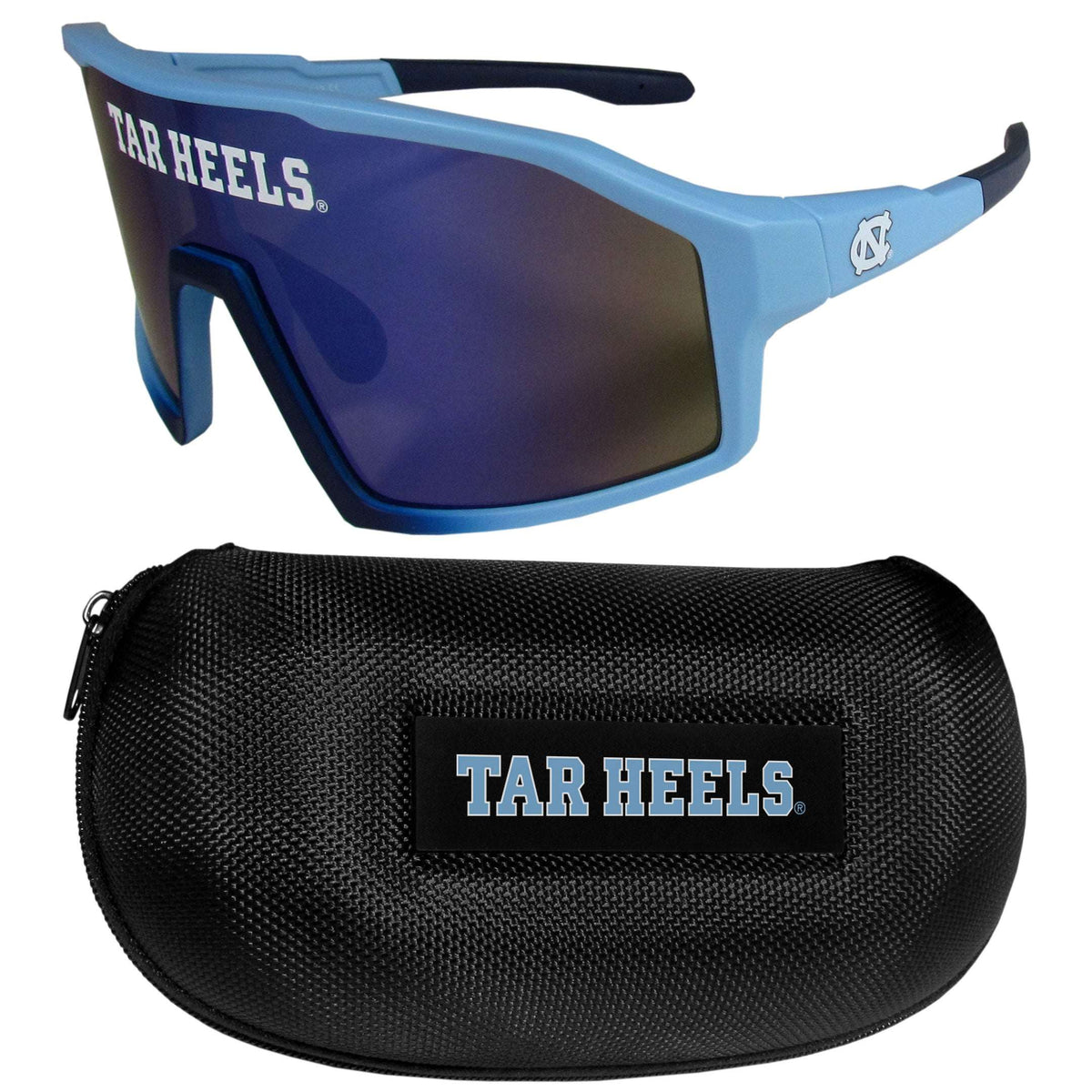 N. Carolina Tar Heels Shield Sunglasses with Case - Siskiyou Buckle - Flyclothing LLC