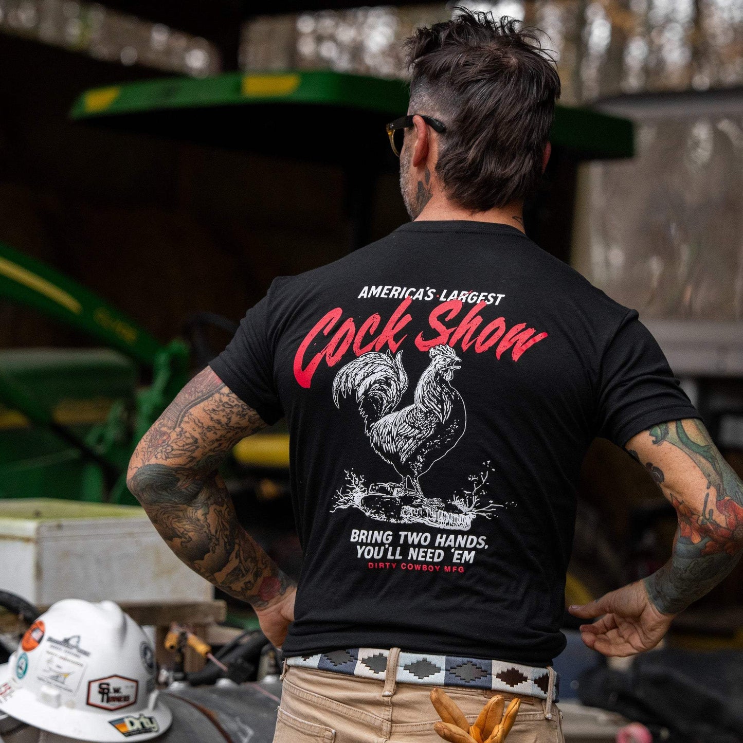 America's Largest Cock Show Men's T-Shirt - DIRTY COWBOY USA - Flyclothing LLC