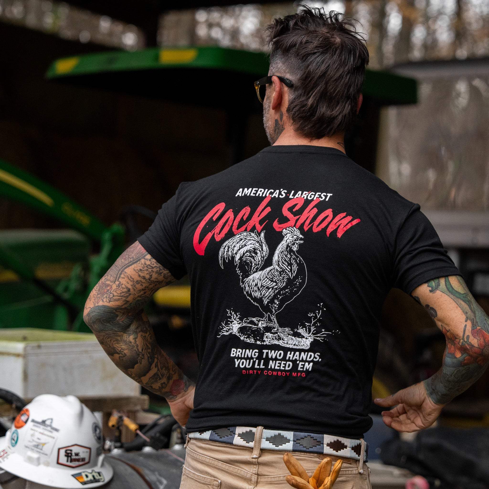 America's Largest Cock Show Men's T-Shirt - DIRTY COWBOY USA - Flyclothing LLC