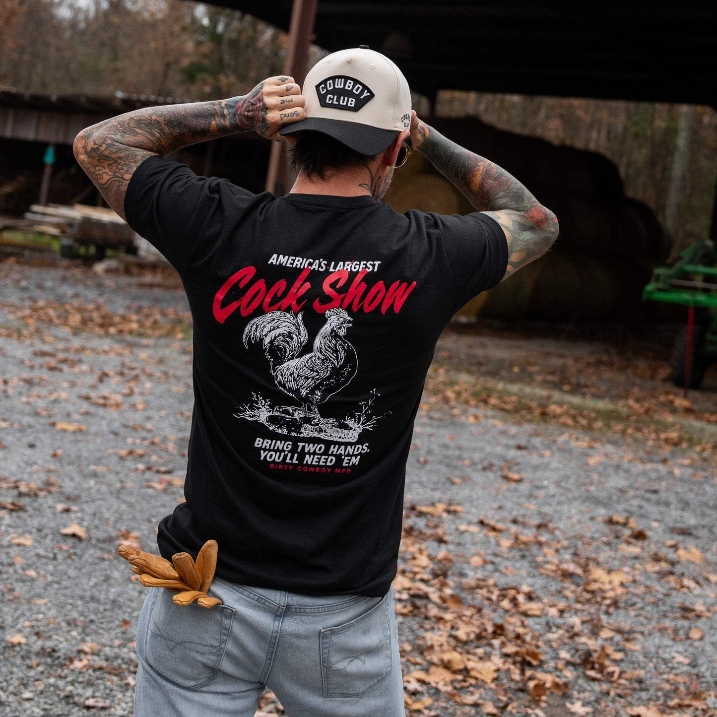 America's Largest Cock Show Men's T-Shirt - DIRTY COWBOY USA - Flyclothing LLC
