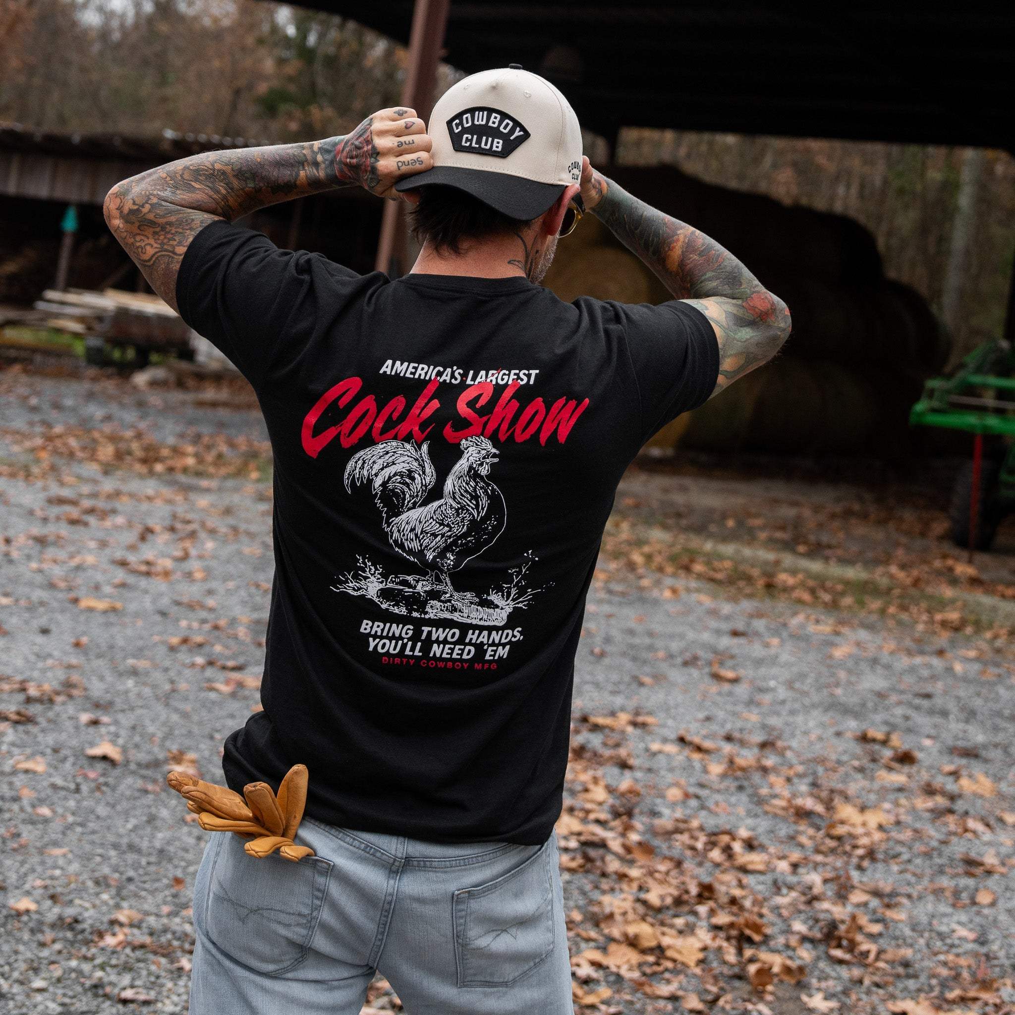 America's Largest Cock Show Men's T-Shirt - DIRTY COWBOY USA - Flyclothing LLC