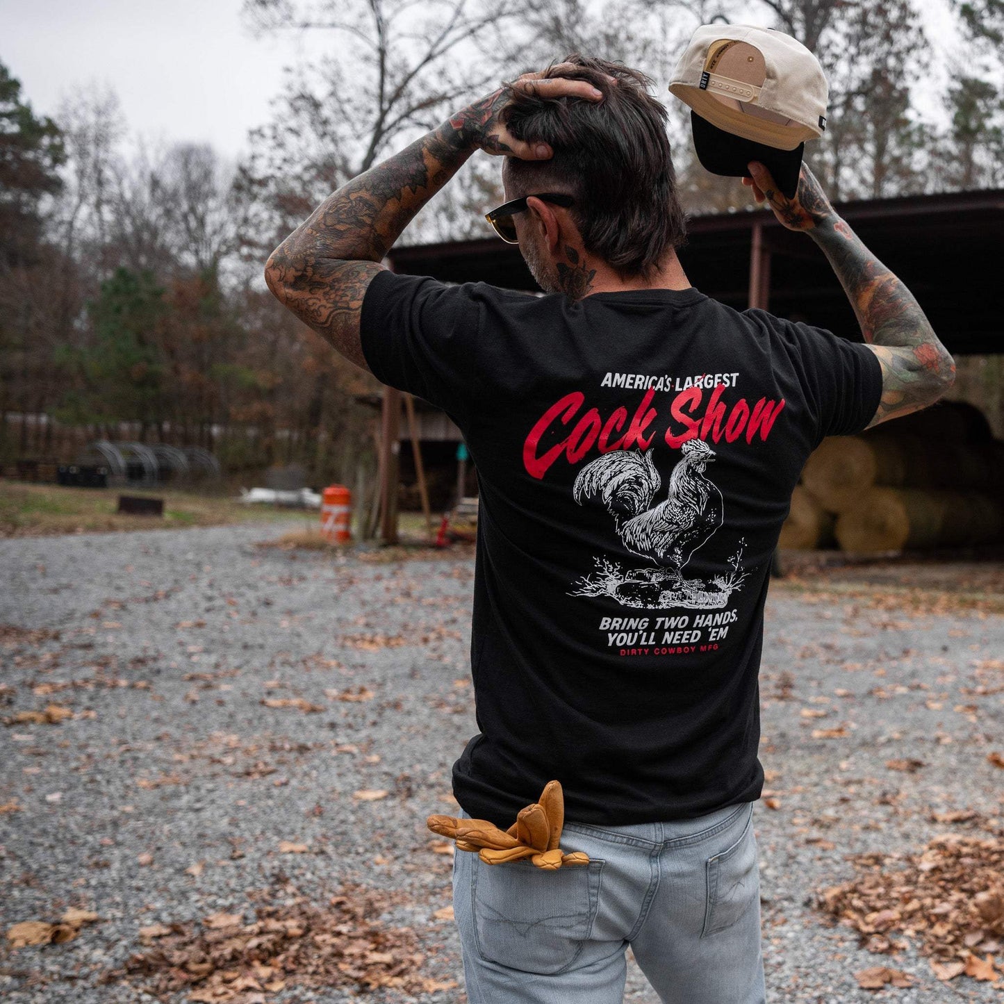 America's Largest Cock Show Men's T-Shirt - DIRTY COWBOY USA - Flyclothing LLC