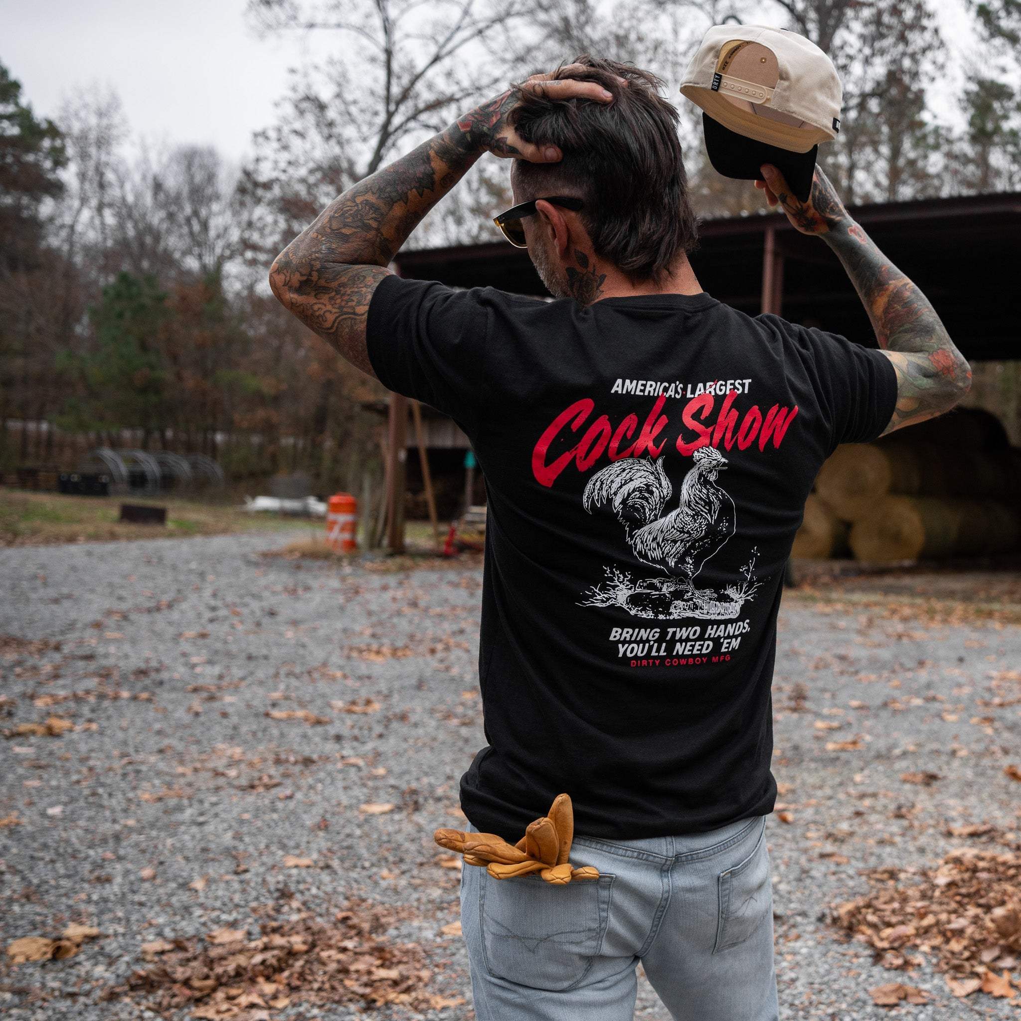 America's Largest Cock Show Men's T-Shirt - DIRTY COWBOY USA - Flyclothing LLC