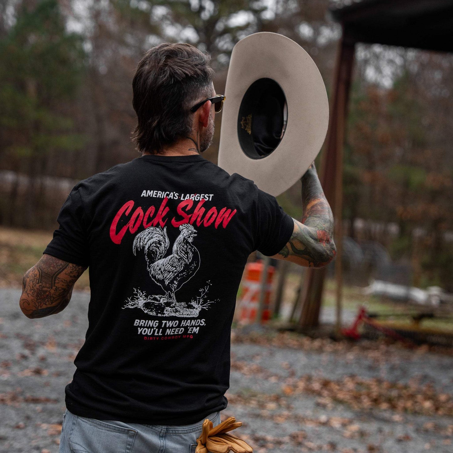 America's Largest Cock Show Men's T-Shirt - DIRTY COWBOY USA - Flyclothing LLC