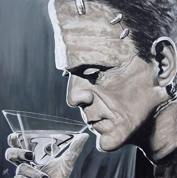 Black Market Art Company Contemplative Cocktail Print - Black Market Art Company - Flyclothing LLC