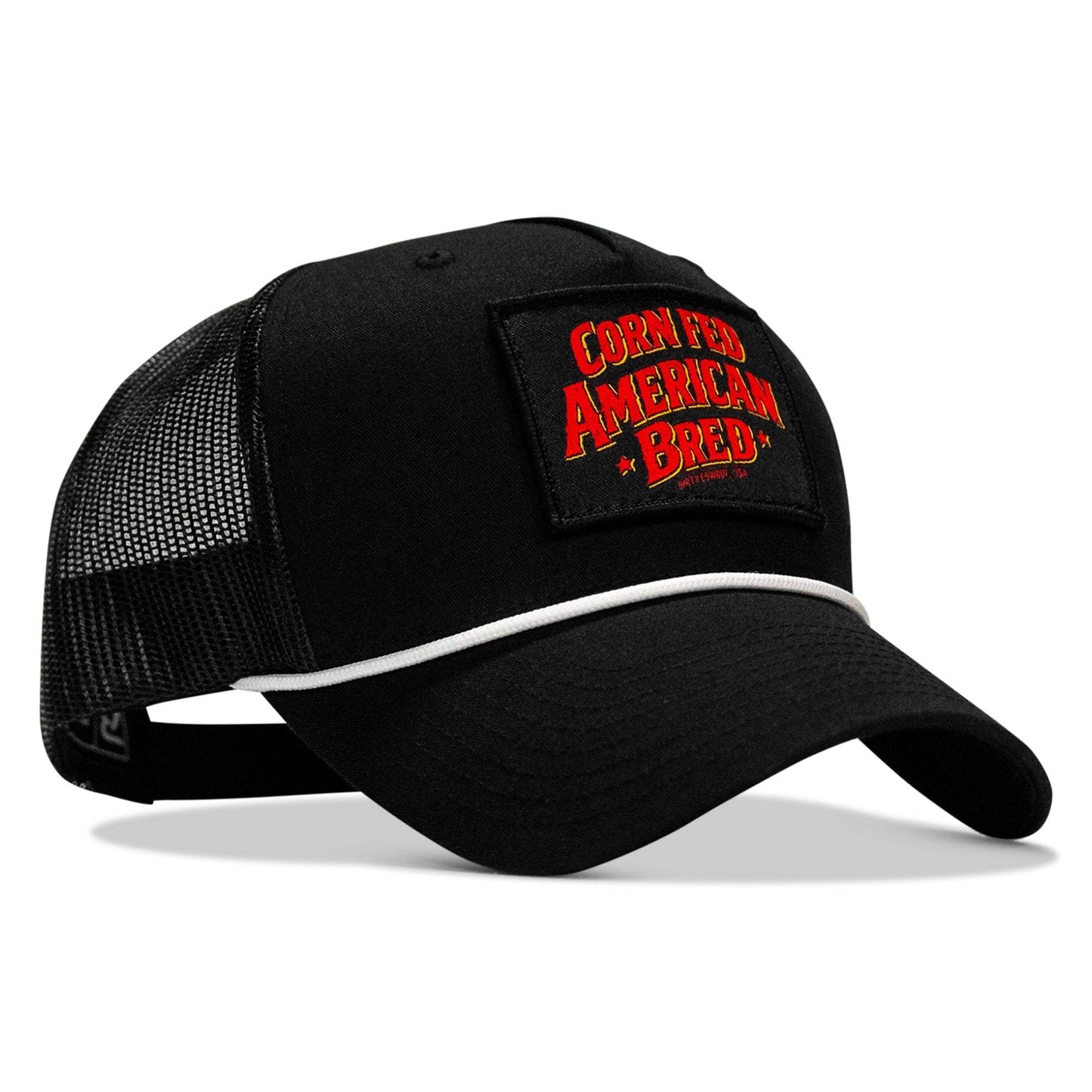 Corn Fed. American Bred. Patch Rope Snapback Hat - DIRTY COWBOY USA - Flyclothing LLC