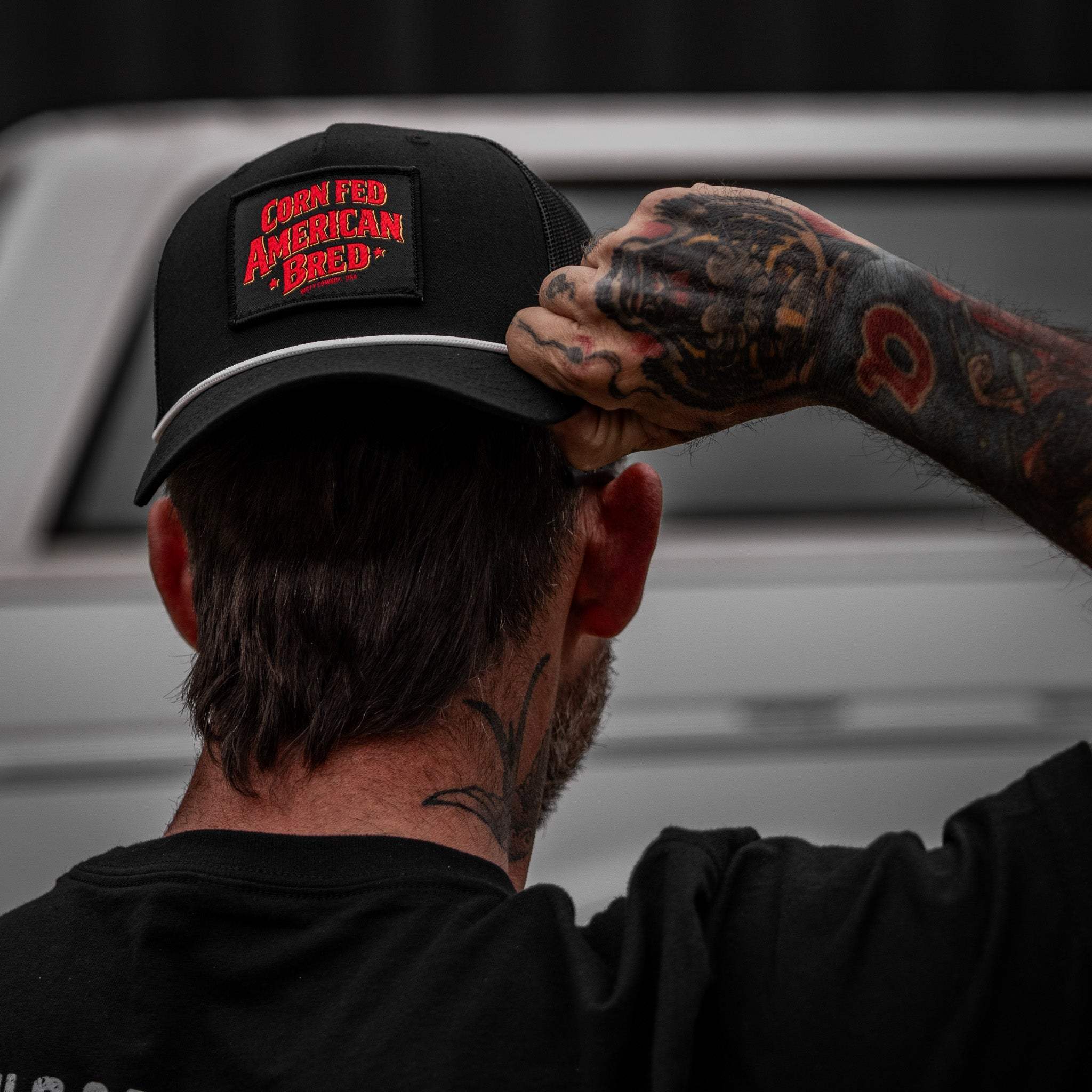 Corn Fed. American Bred. Patch Rope Snapback Hat - DIRTY COWBOY USA - Flyclothing LLC