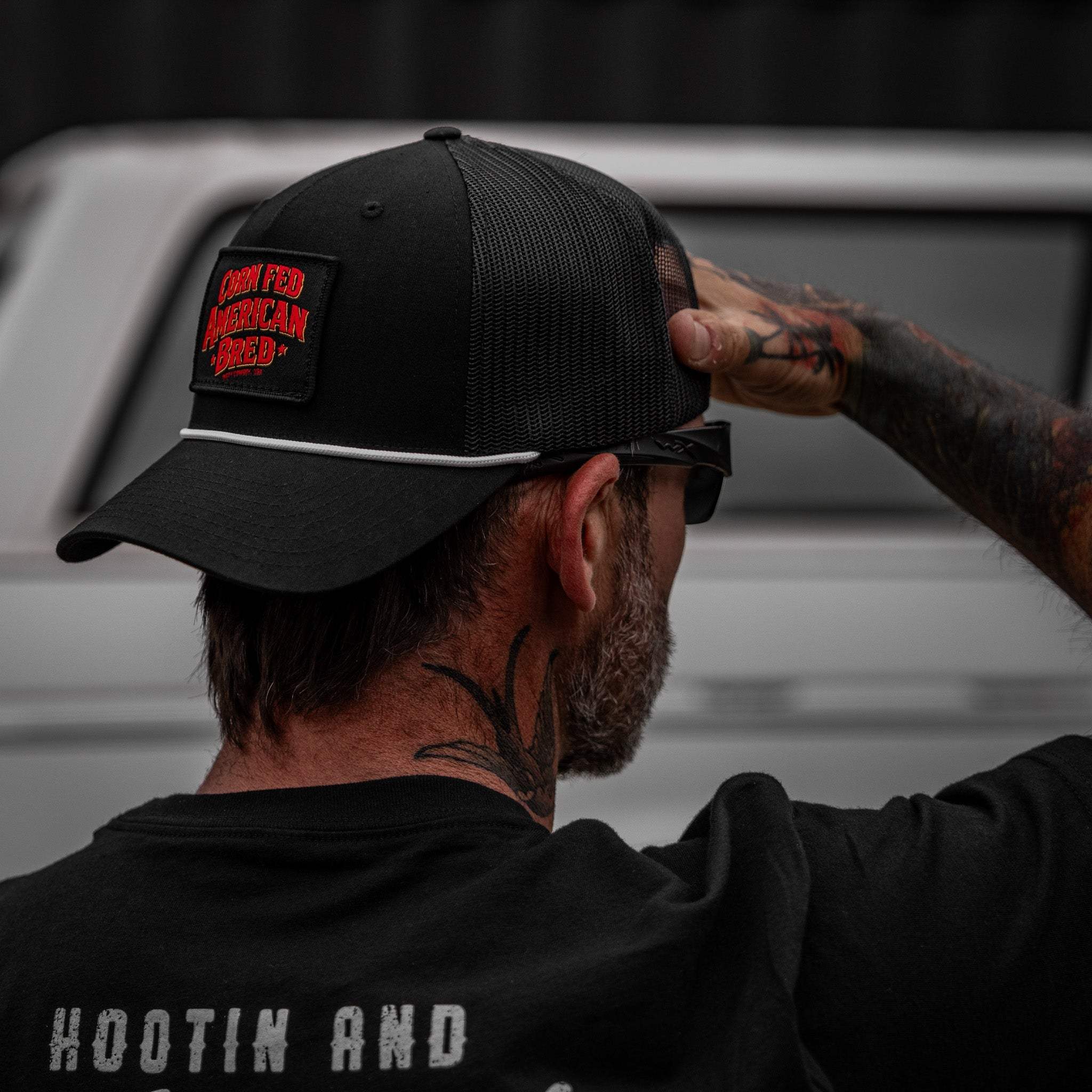 Corn Fed. American Bred. Patch Rope Snapback Hat - DIRTY COWBOY USA - Flyclothing LLC