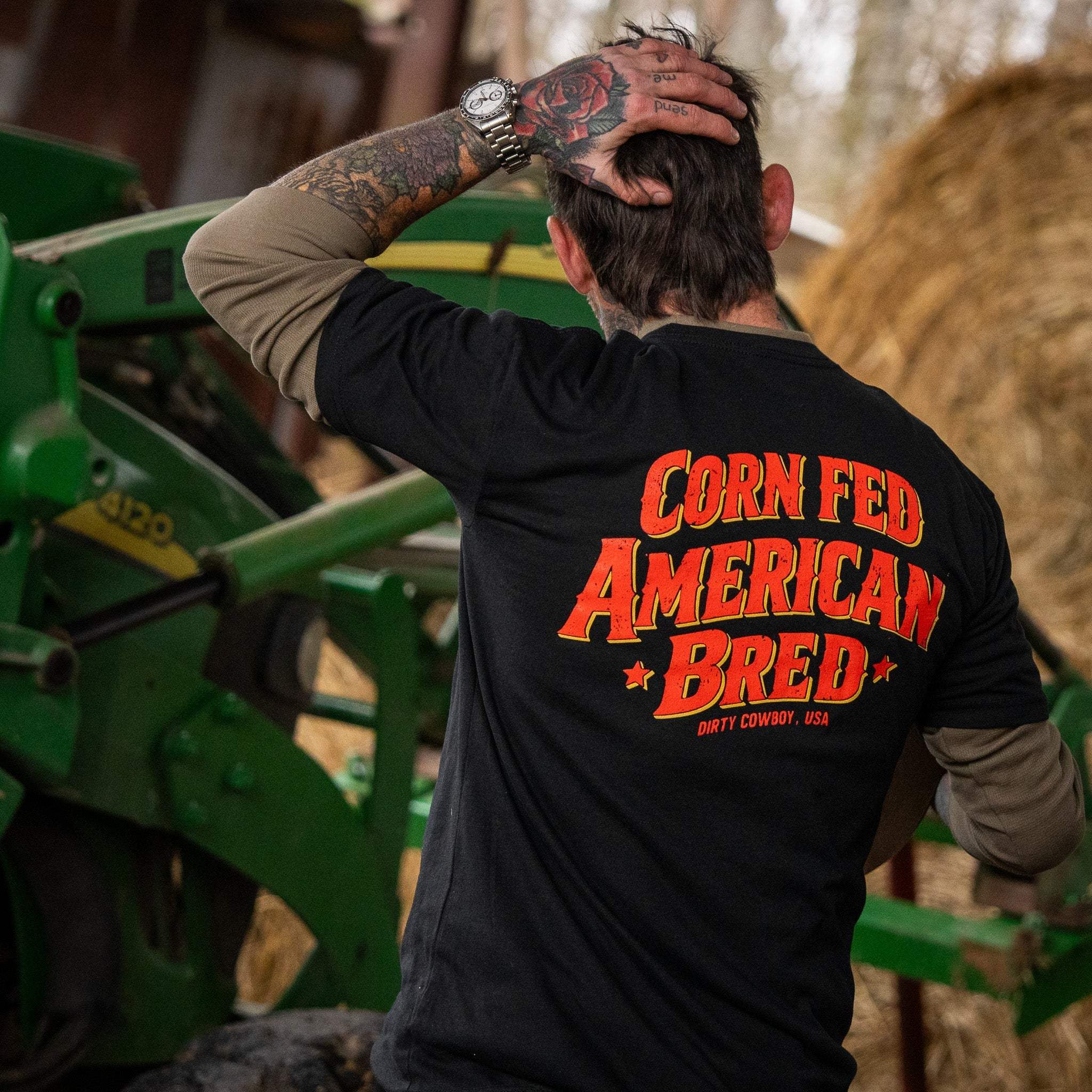 Corn Fed. American Bred Men's T-Shirt - DIRTY COWBOY USA - Flyclothing LLC