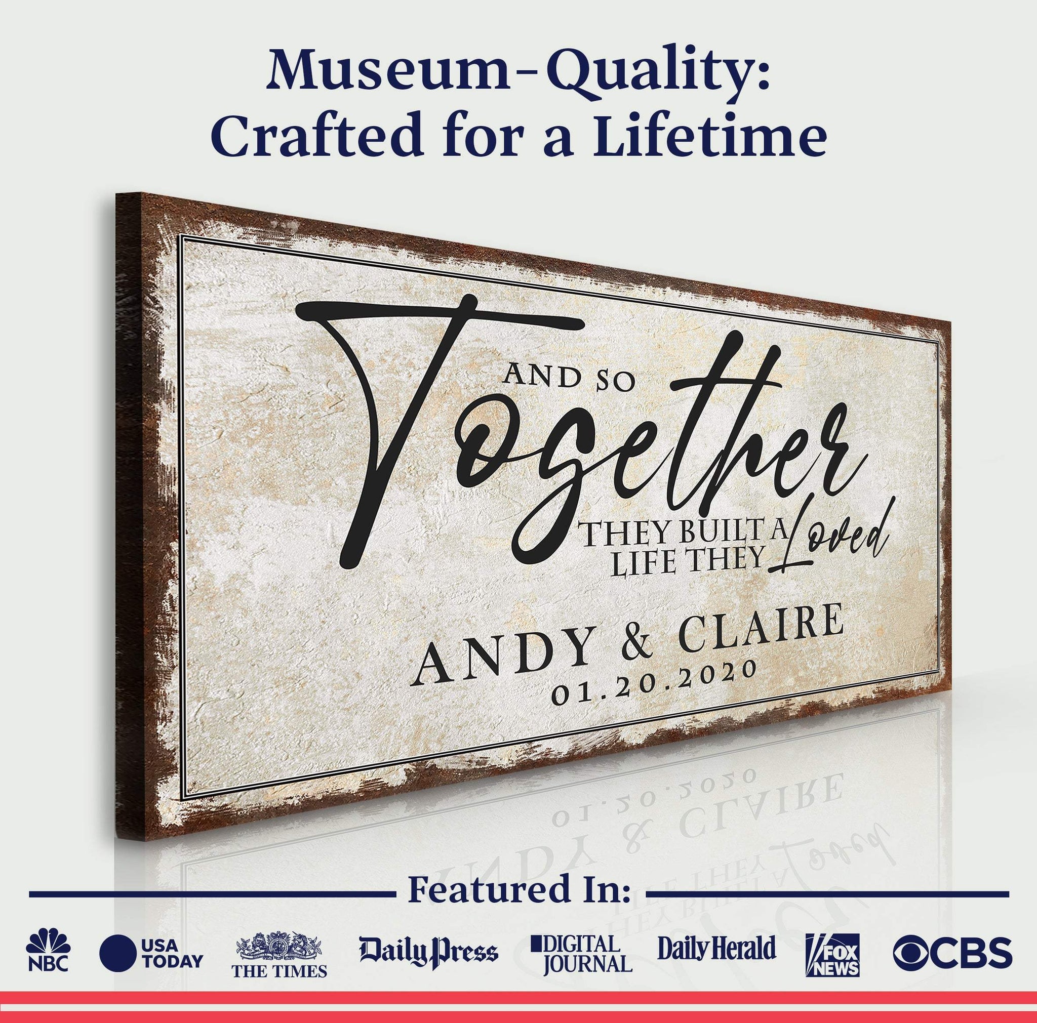 Together Sign II - Tailored Canvases - Flyclothing LLC