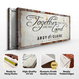 Together Sign III - Tailored Canvases - Flyclothing LLC