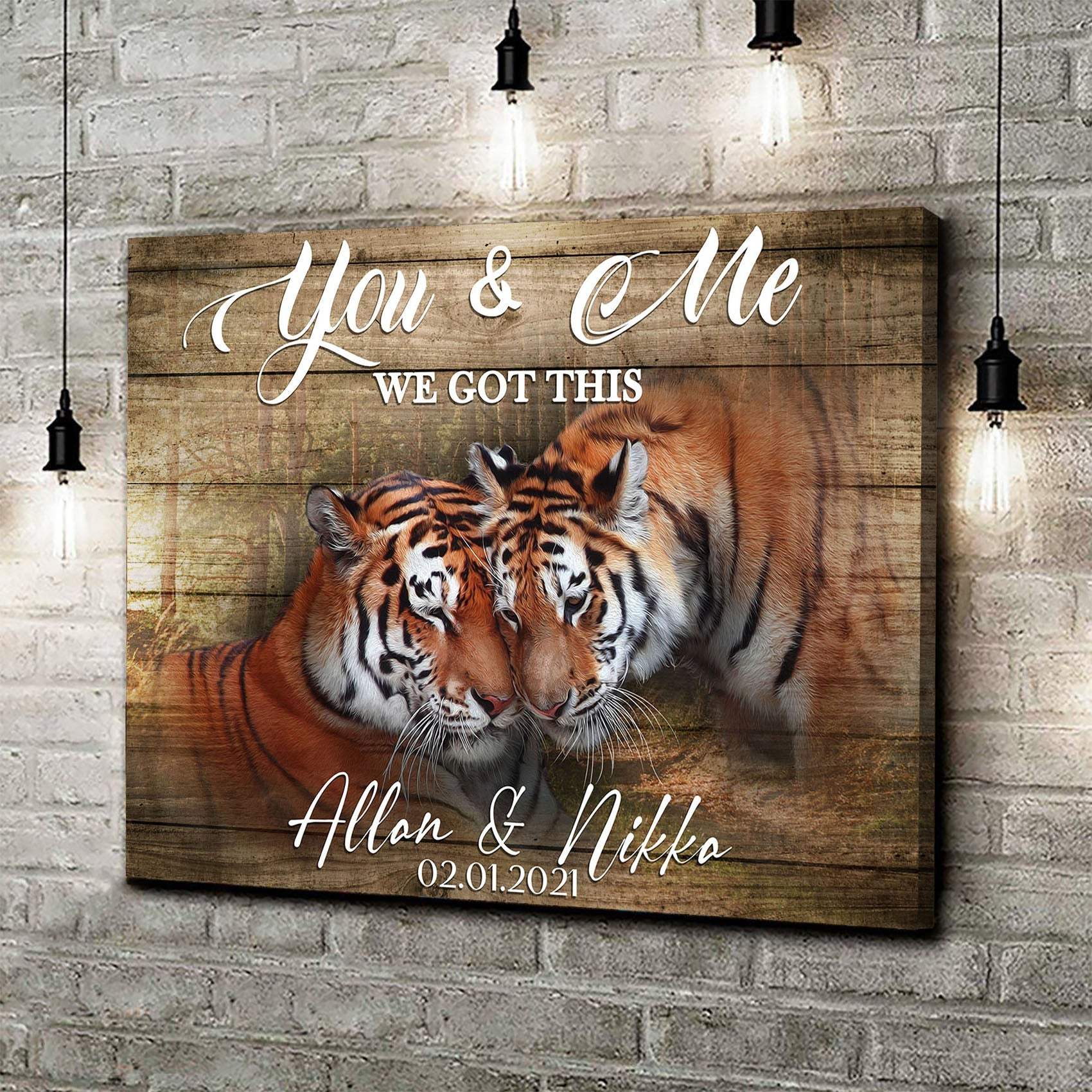 We Got This Tiger Couple Sign - Tailored Canvases - Flyclothing LLC