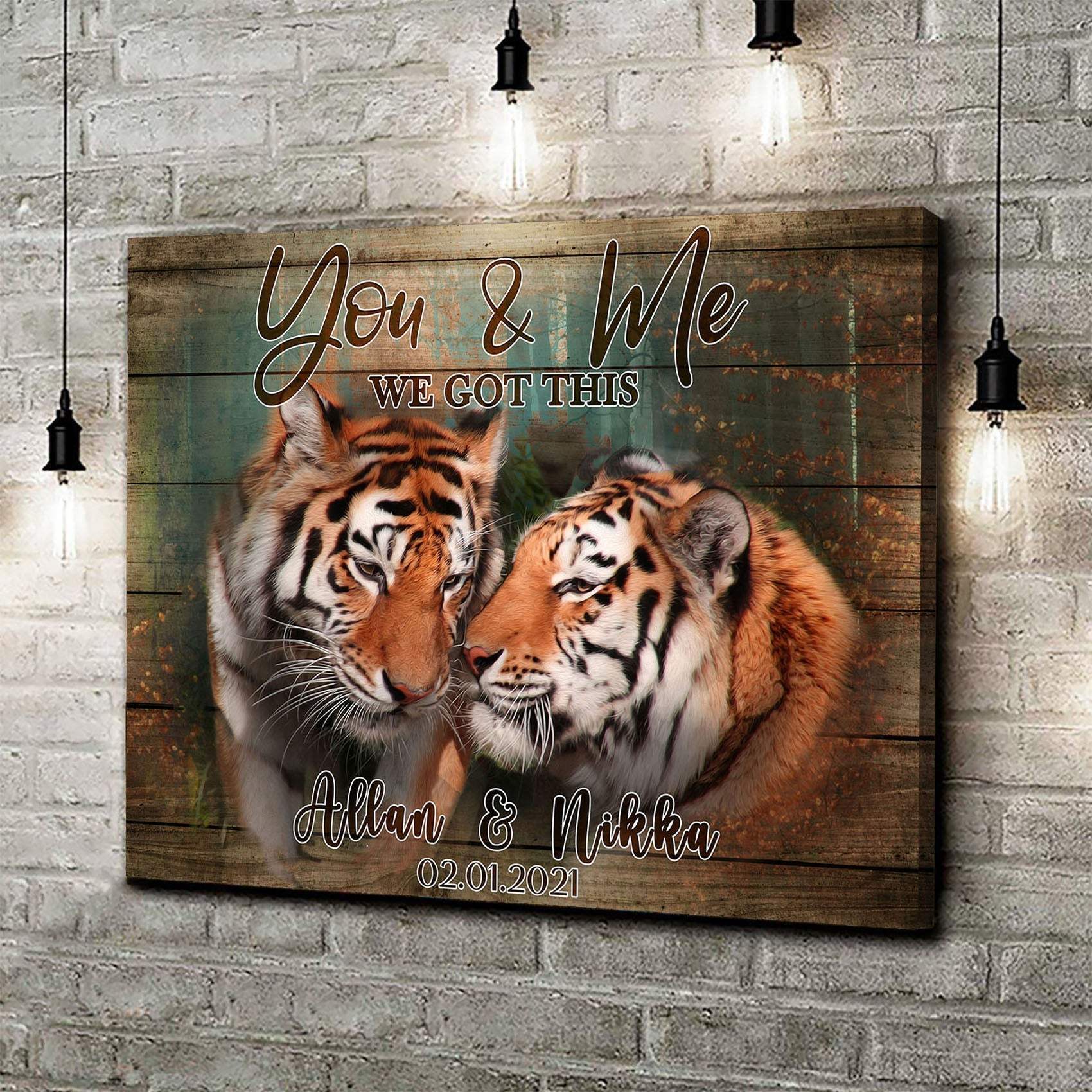 We Got This Tiger Couple Sign - Tailored Canvases - Flyclothing LLC