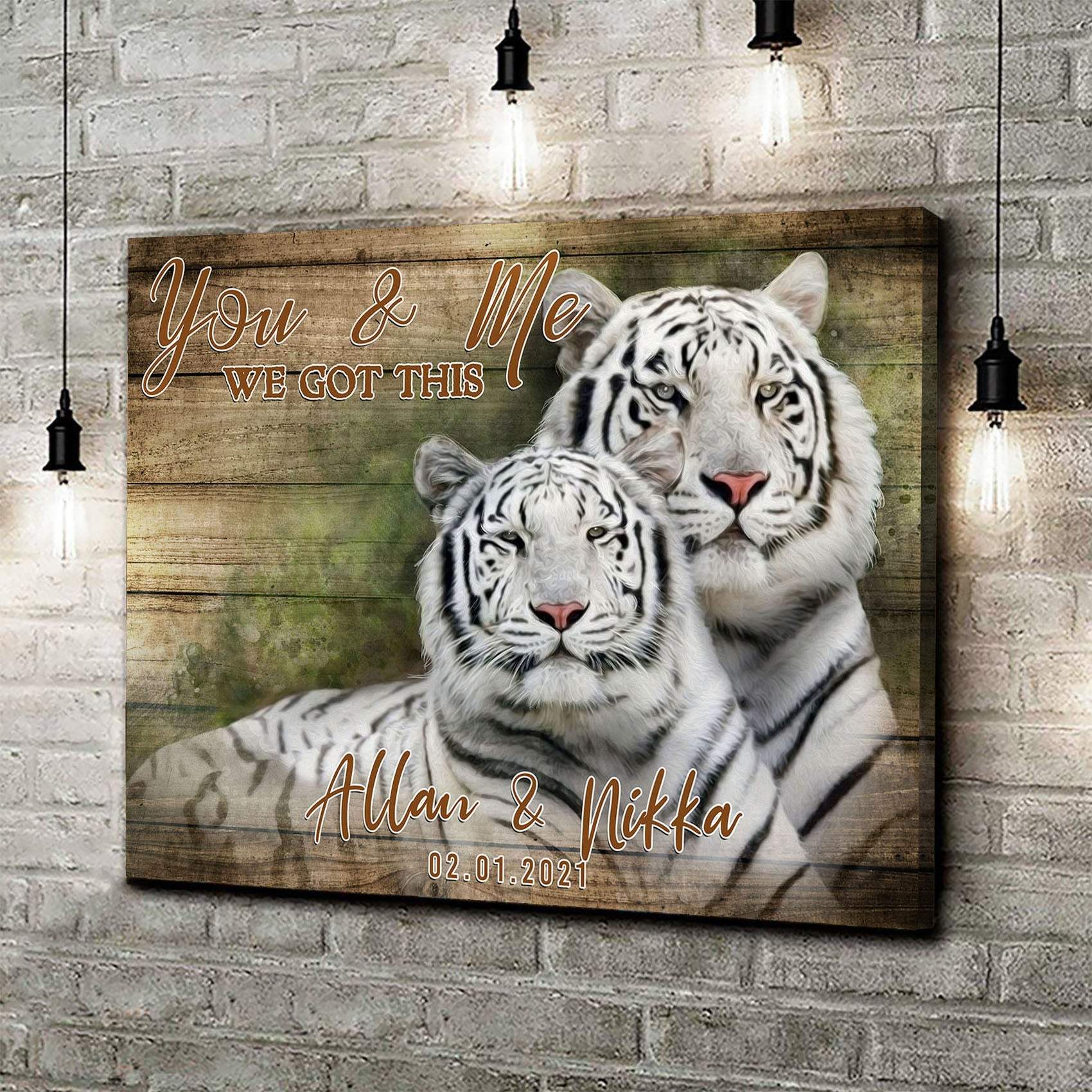 We Got This Tiger Couple Sign - Tailored Canvases - Flyclothing LLC