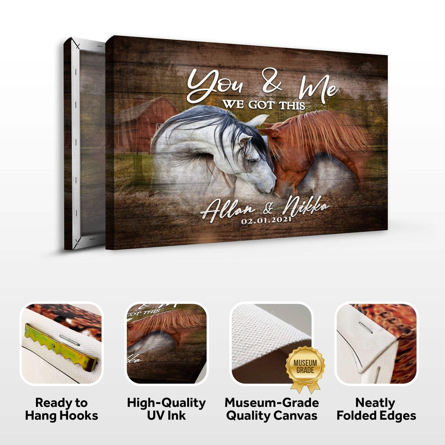 We Got This Couple Horse Sign - Tailored Canvases - Flyclothing LLC