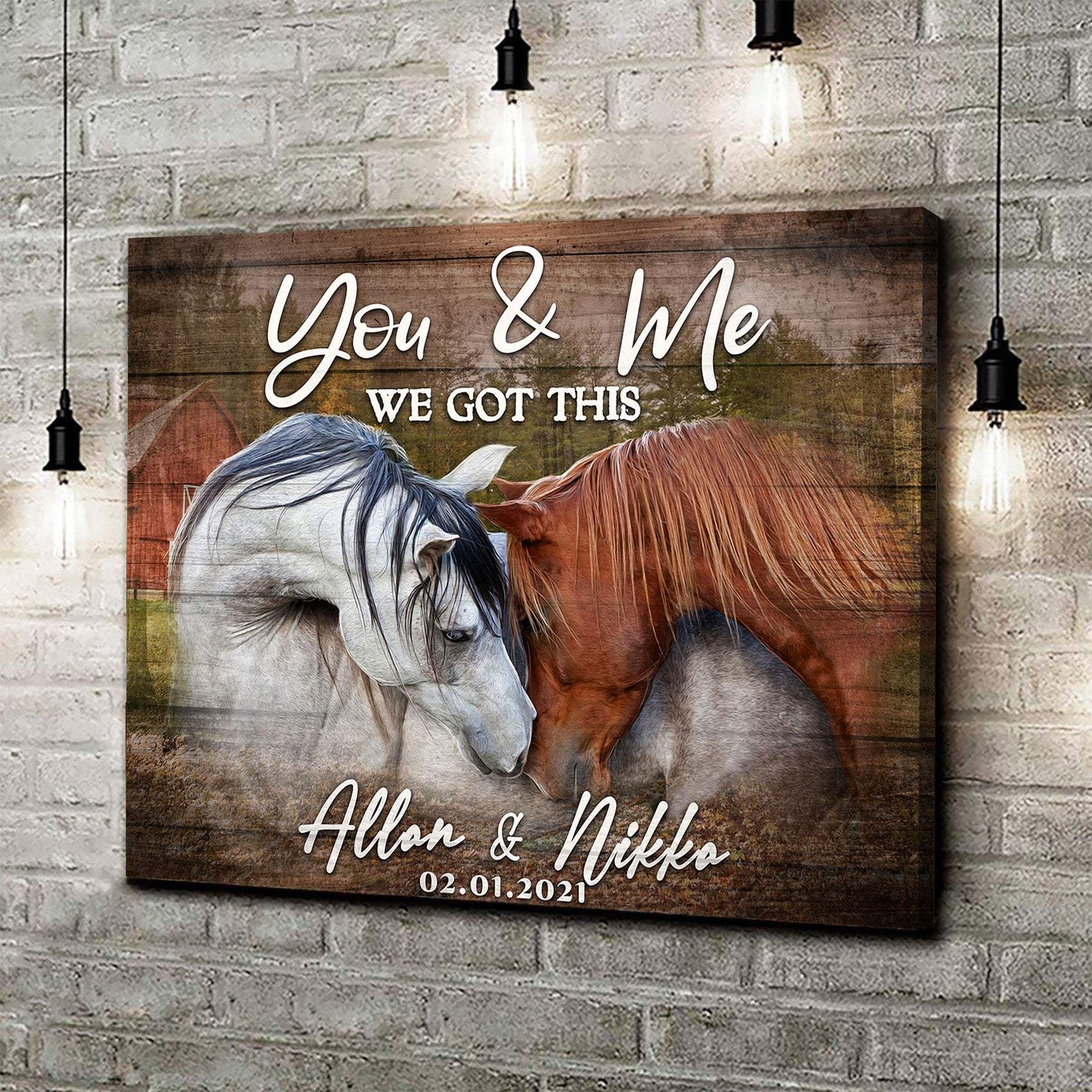 We Got This Couple Horse Sign - Tailored Canvases - Flyclothing LLC