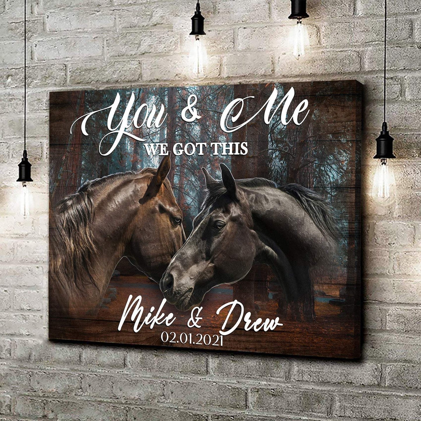 We Got This Couple Horse Sign - Tailored Canvases - Flyclothing LLC