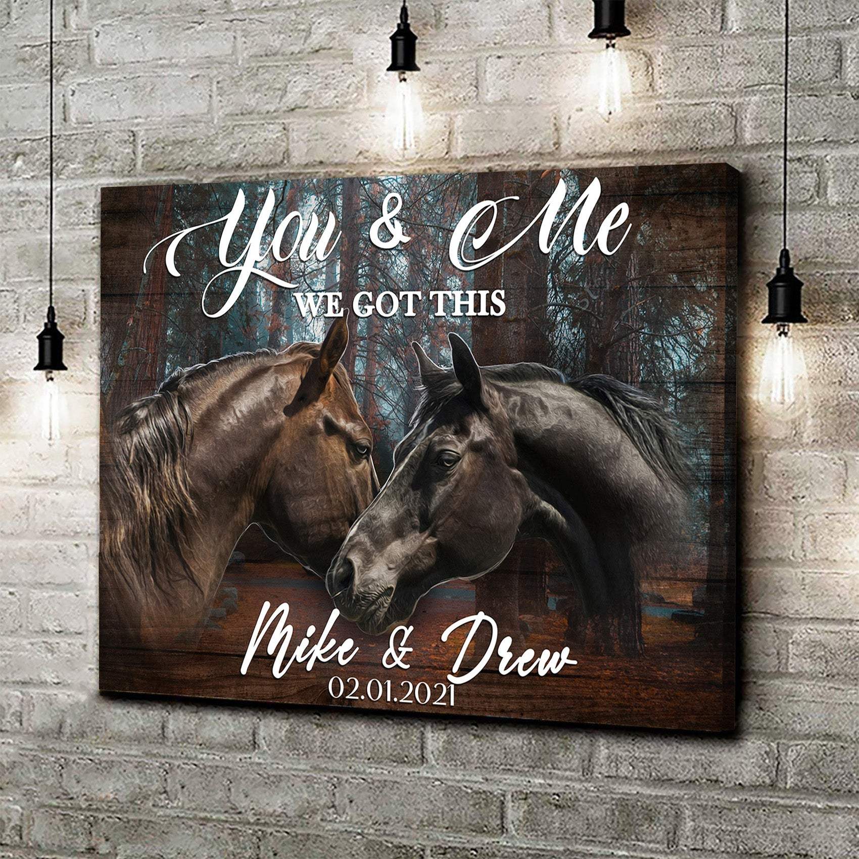 We Got This Couple Horse Sign - Tailored Canvases - Flyclothing LLC