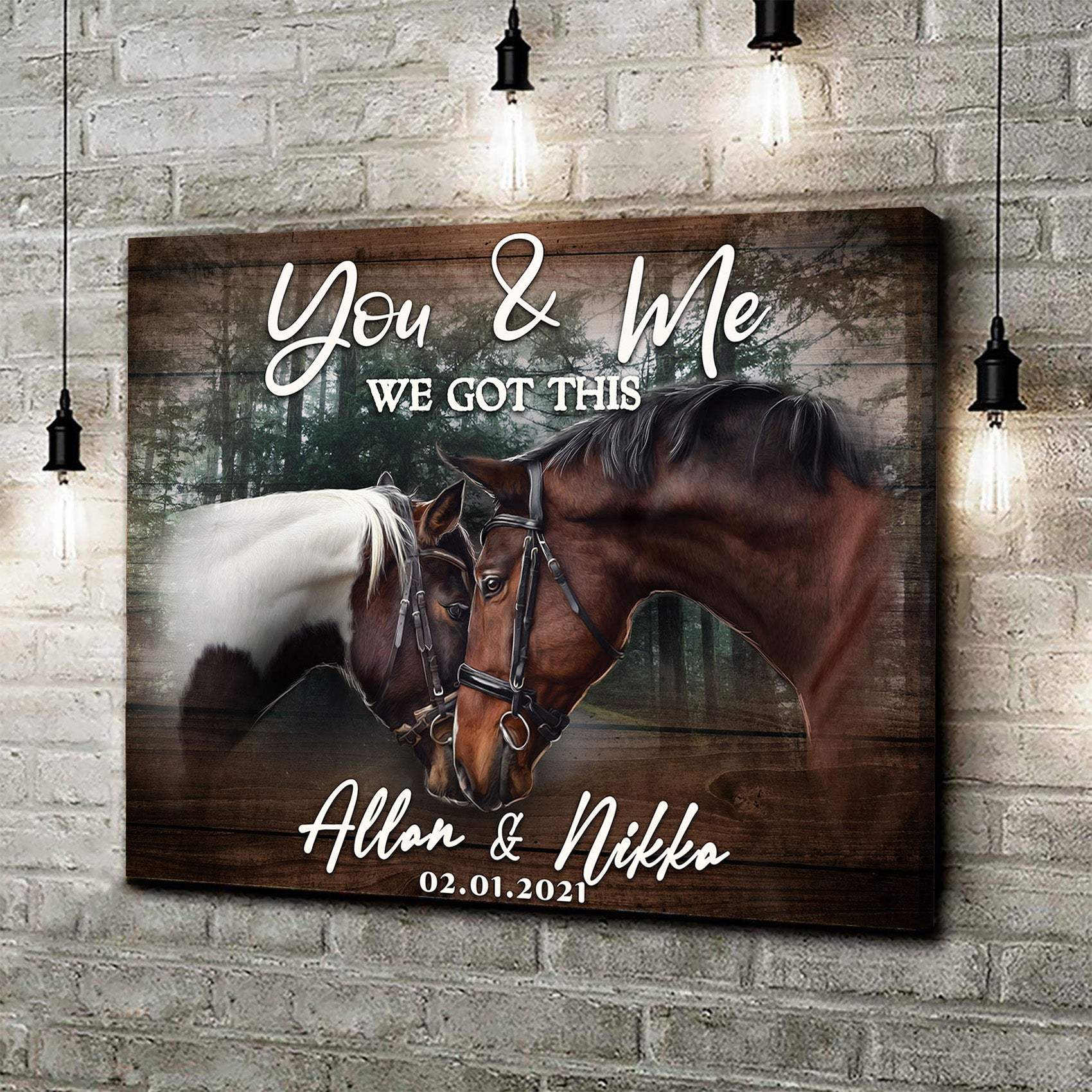 We Got This Couple Horse Sign - Tailored Canvases - Flyclothing LLC