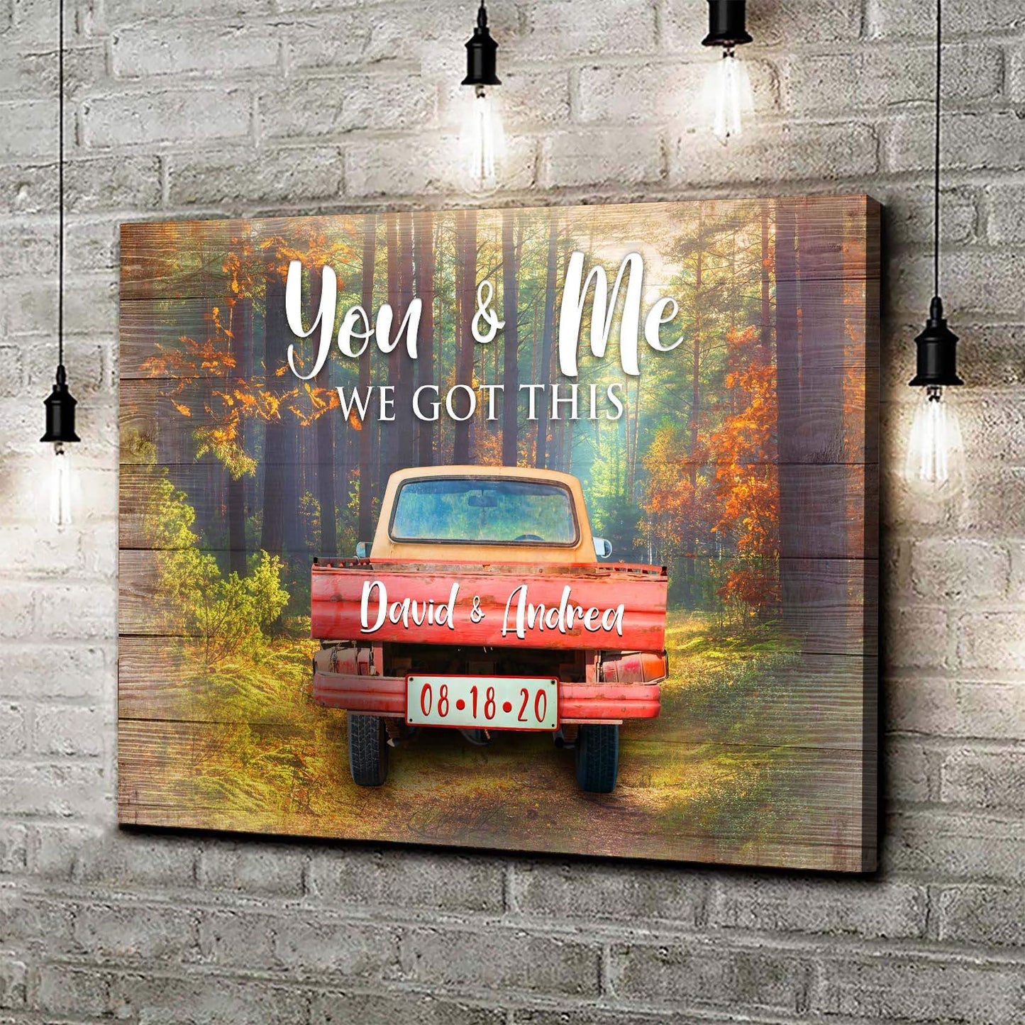 We Got This Couple Red Truck Sign - Tailored Canvases - Flyclothing LLC