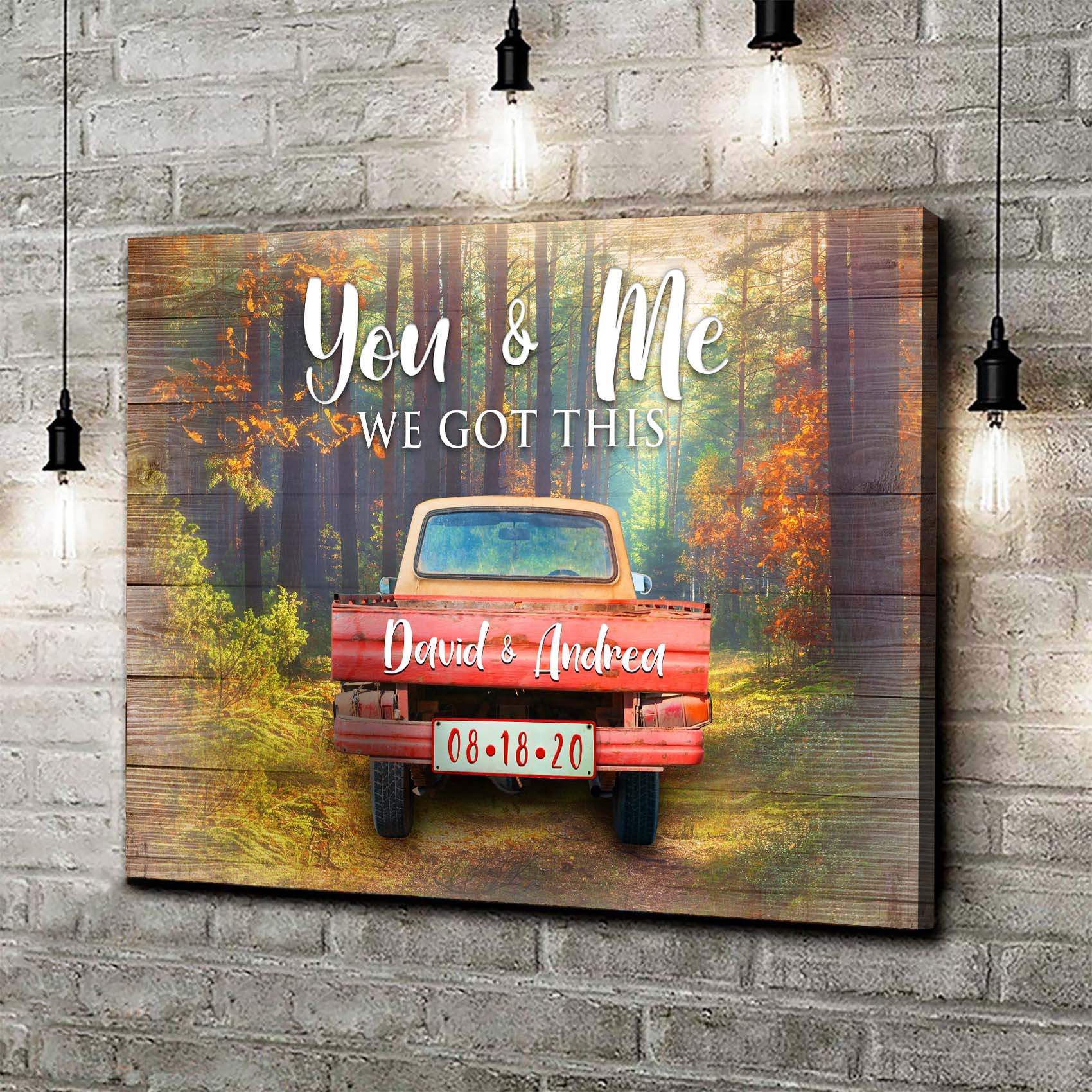 We Got This Couple Red Truck Sign - Tailored Canvases - Flyclothing LLC