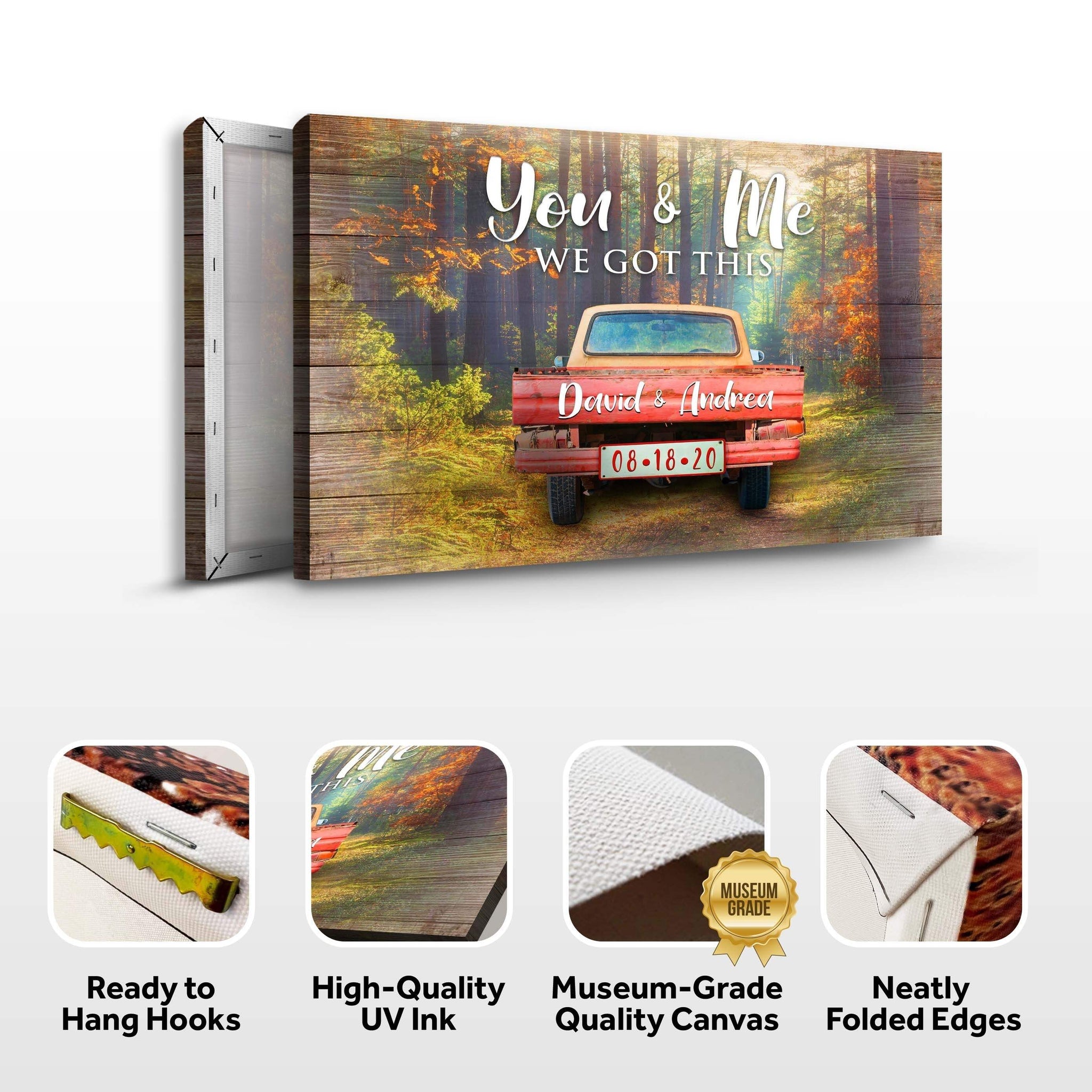 We Got This Couple Red Truck Sign - Tailored Canvases - Flyclothing LLC