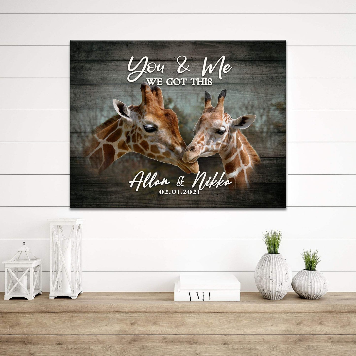 We Got This Couple Giraffe Sign - Tailored Canvases - Flyclothing LLC