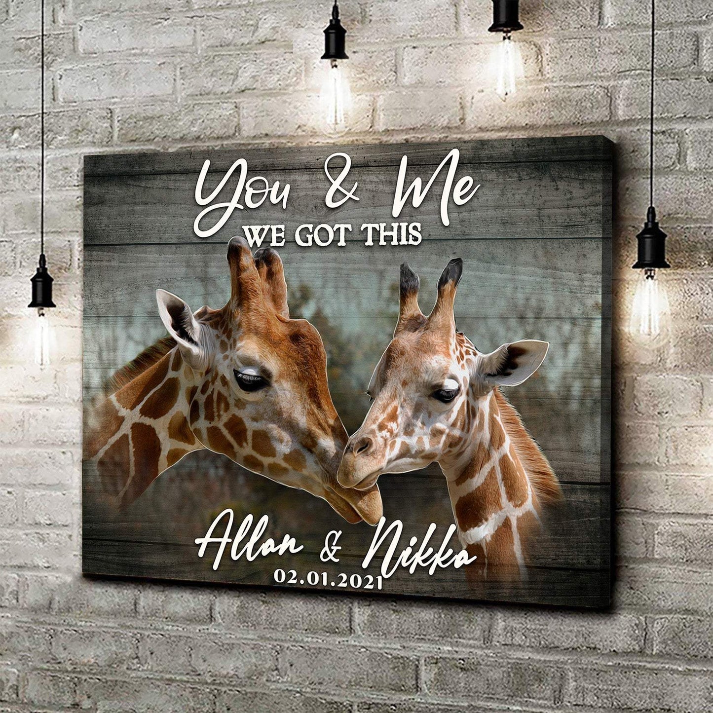 We Got This Couple Giraffe Sign - Tailored Canvases - Flyclothing LLC