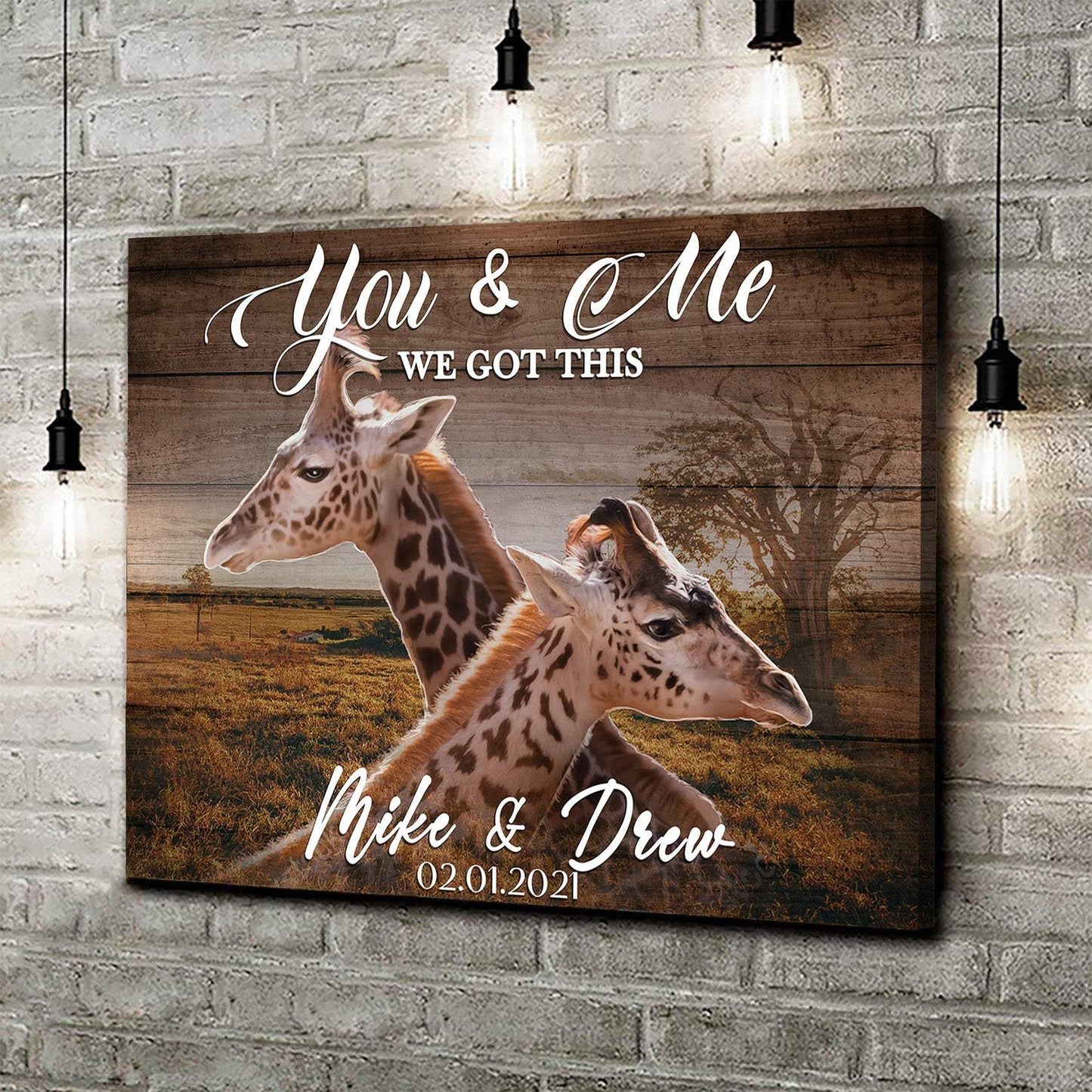 We Got This Couple Giraffe Sign - Tailored Canvases - Flyclothing LLC
