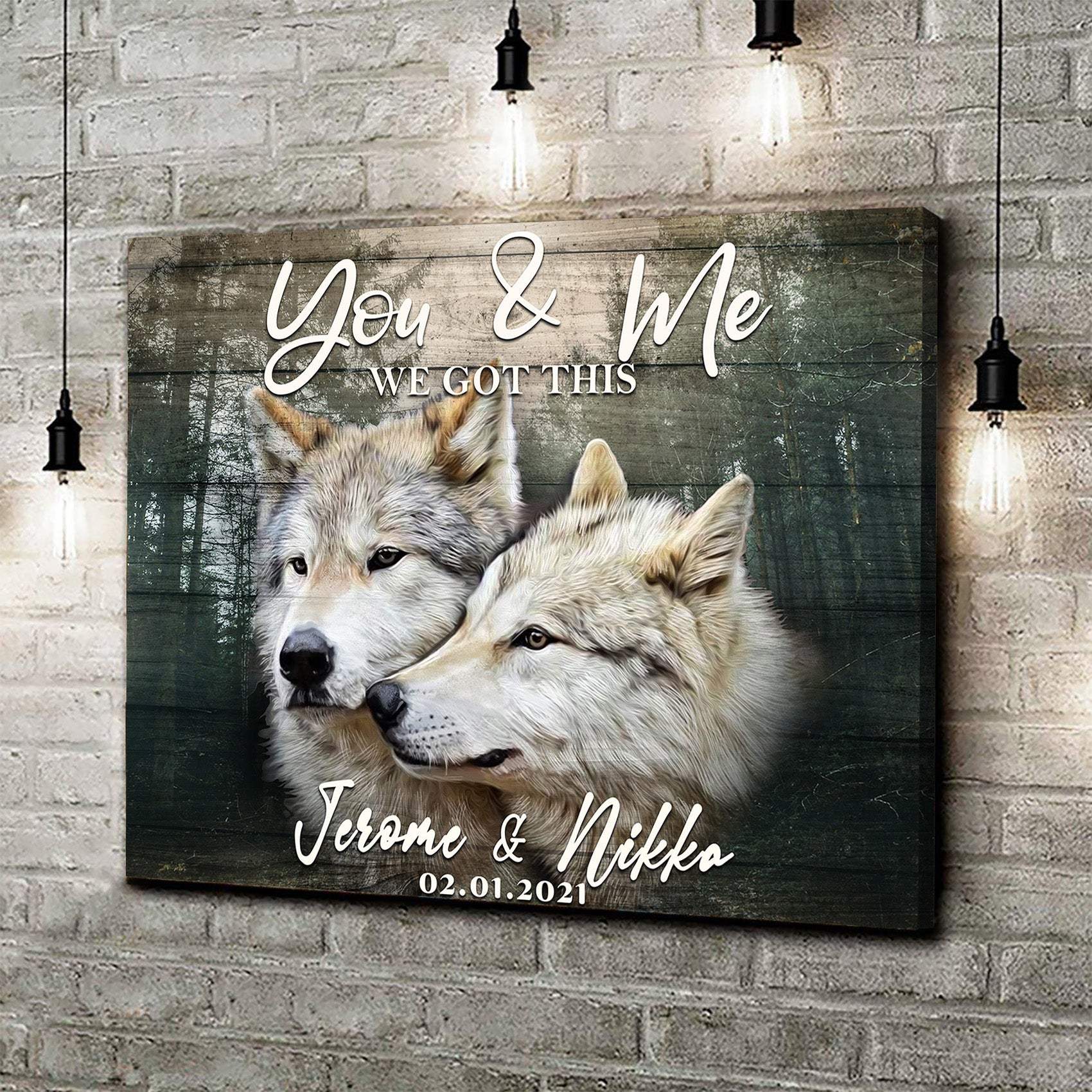 We Got This Couple Wolves Sign - Tailored Canvases - Flyclothing LLC