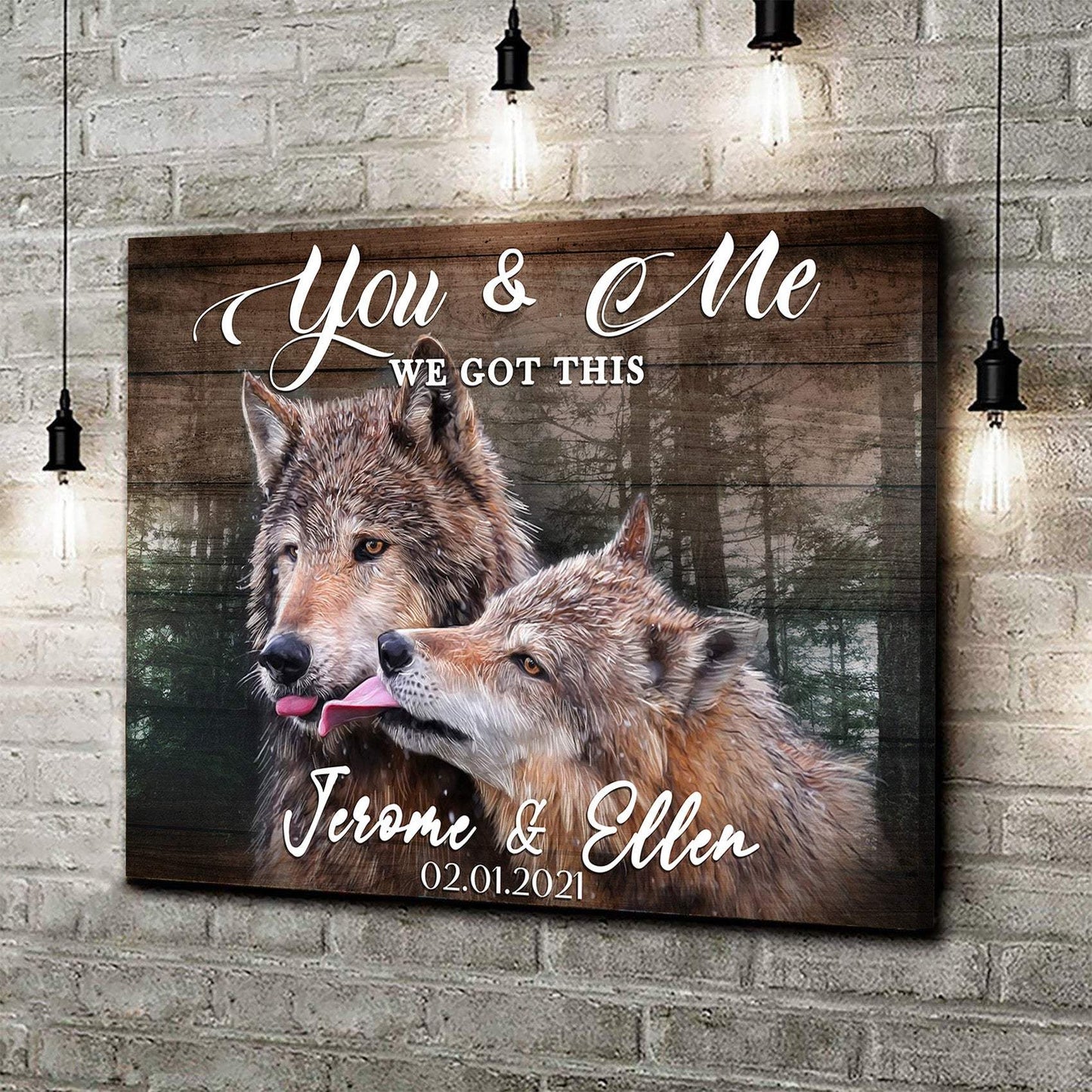 We Got This Couple Wolves Sign - Tailored Canvases - Flyclothing LLC