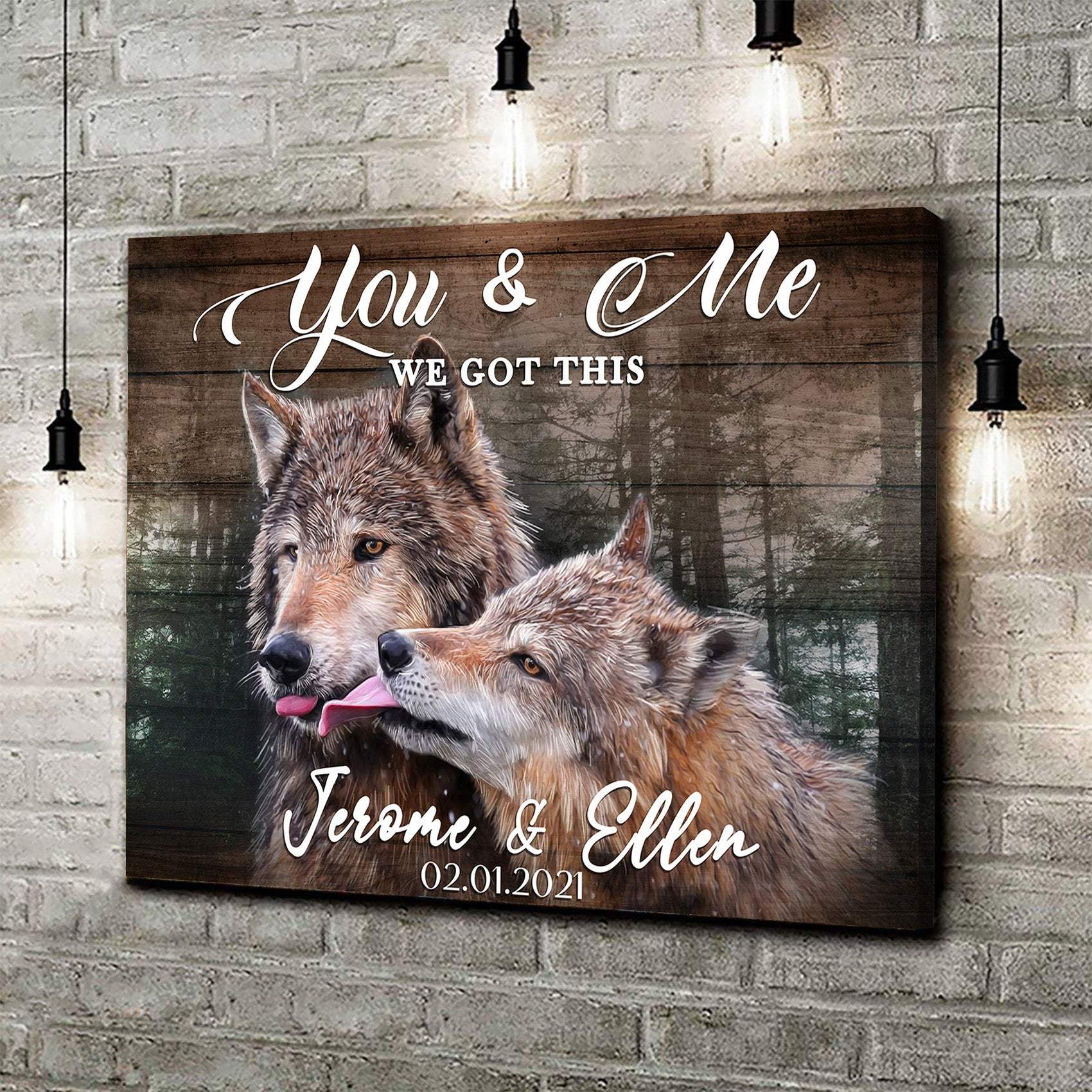 We Got This Couple Wolves Sign - Tailored Canvases - Flyclothing LLC
