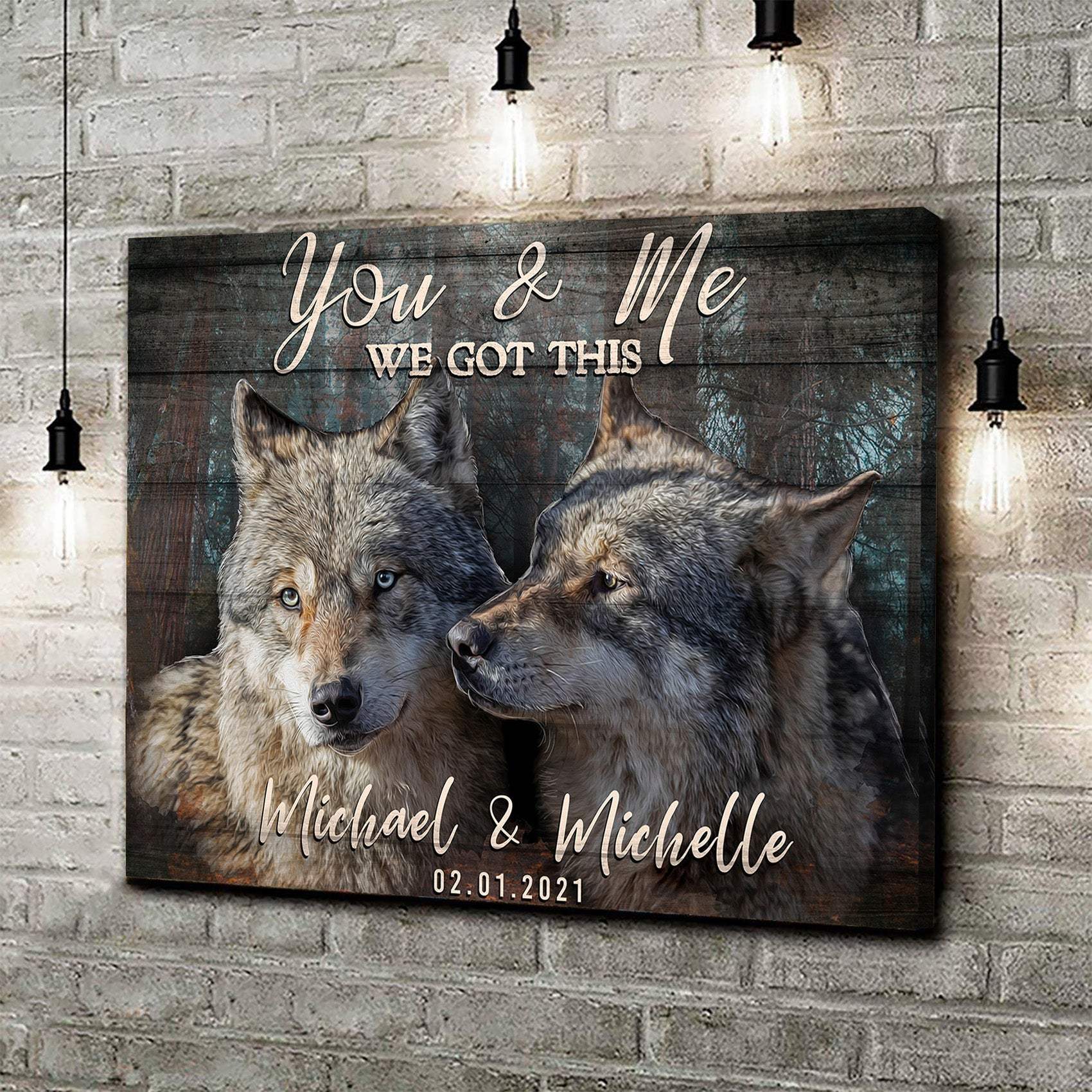 We Got This Couple Wolves Sign - Tailored Canvases - Flyclothing LLC