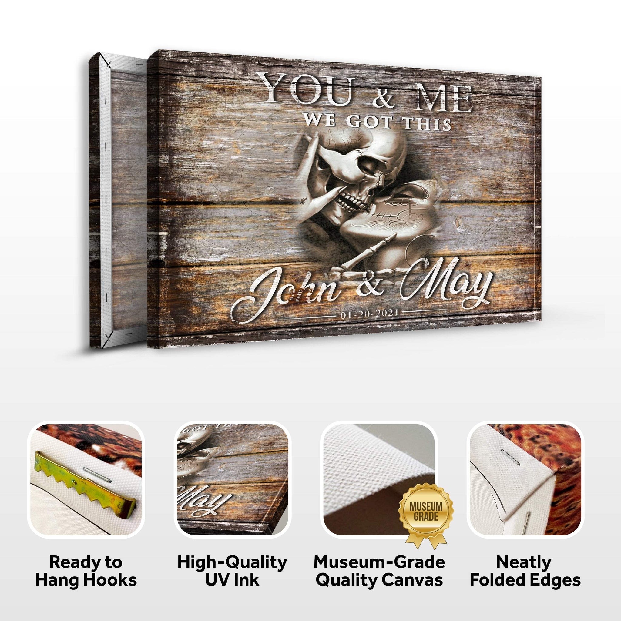 We Got This Skeleton Couple Sign III - Tailored Canvases - Flyclothing LLC