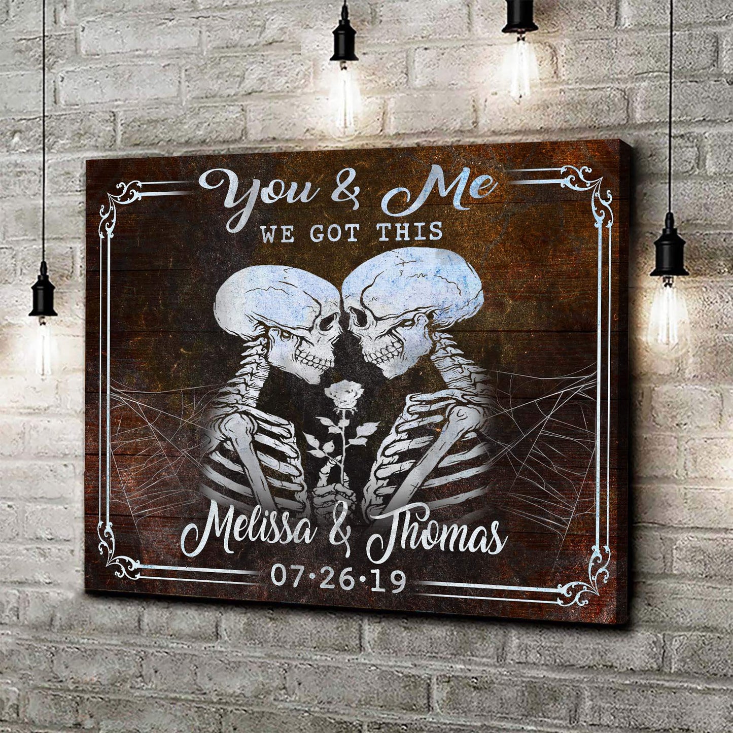 We Got This Skeleton Couple Sign IV - Tailored Canvases - Flyclothing LLC