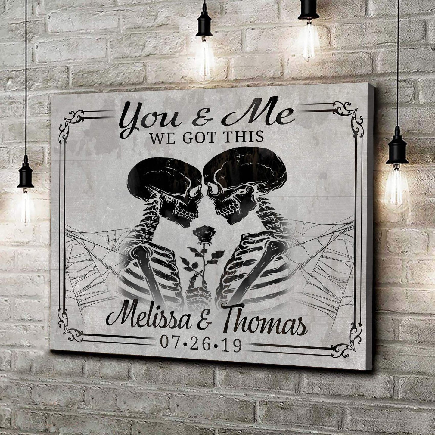 We Got This Skeleton Couple Sign II - Tailored Canvases - Flyclothing LLC