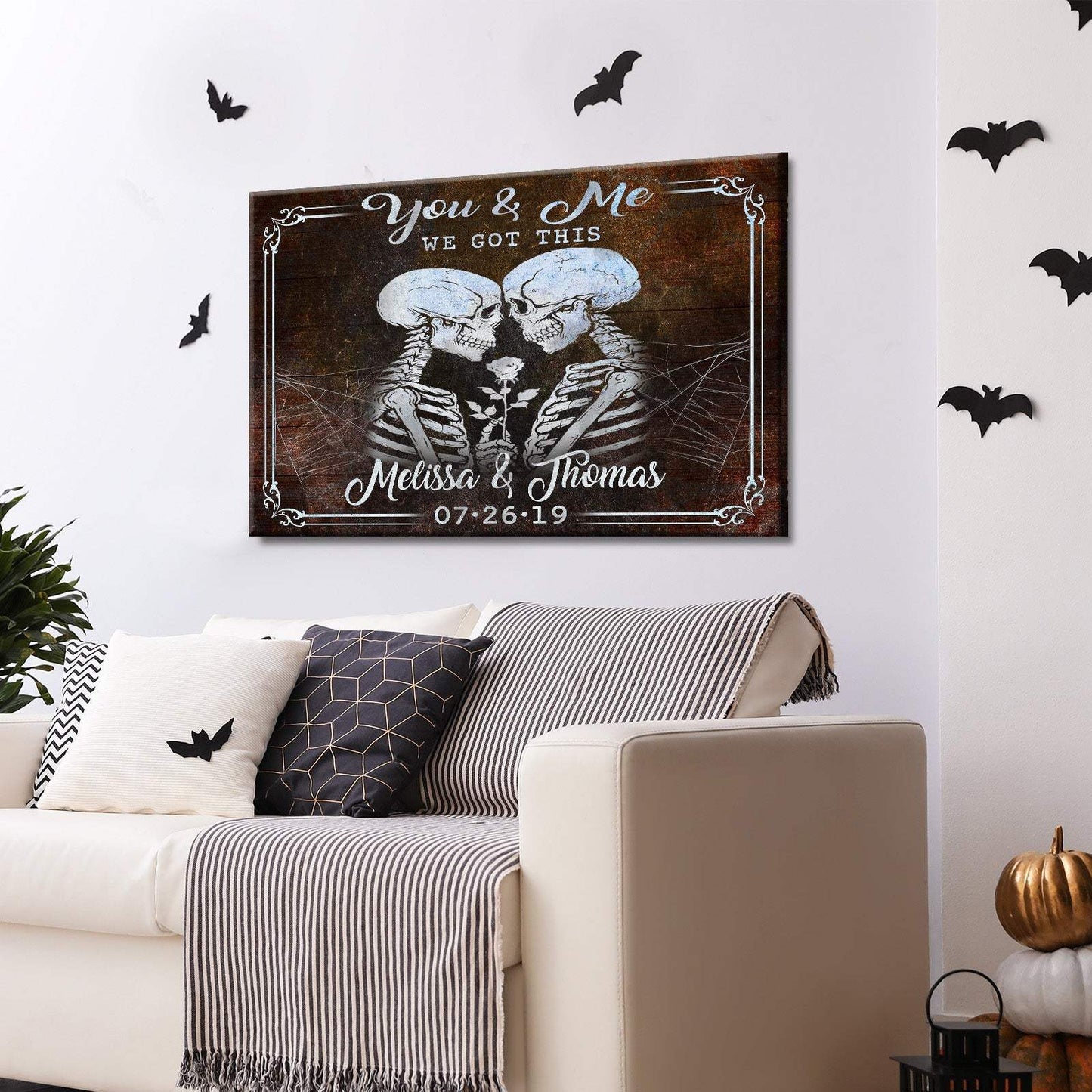 We Got This Skeleton Couple Sign IV - Tailored Canvases - Flyclothing LLC