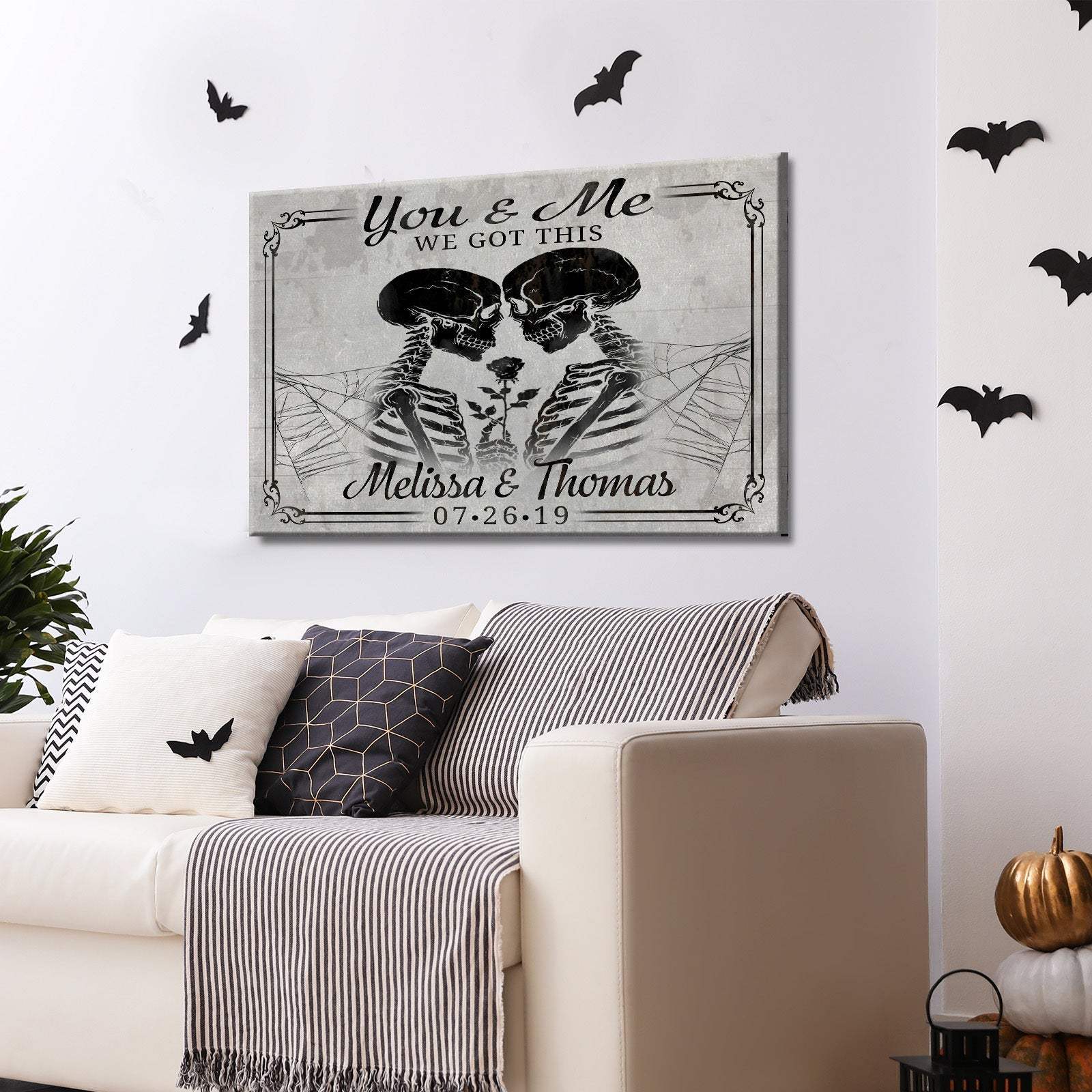 We Got This Skeleton Couple Sign V - Tailored Canvases - Flyclothing LLC