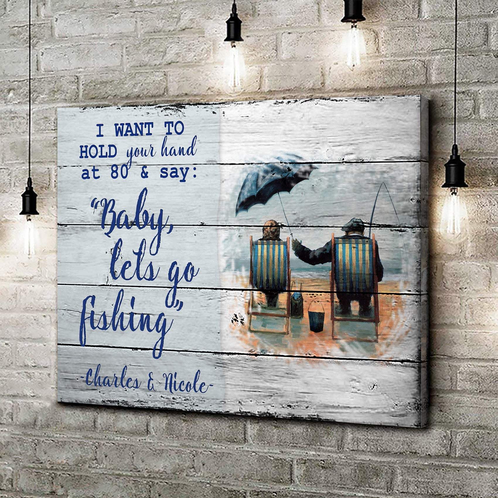Hold Your Hand at 80 Sign - Tailored Canvases - Flyclothing LLC