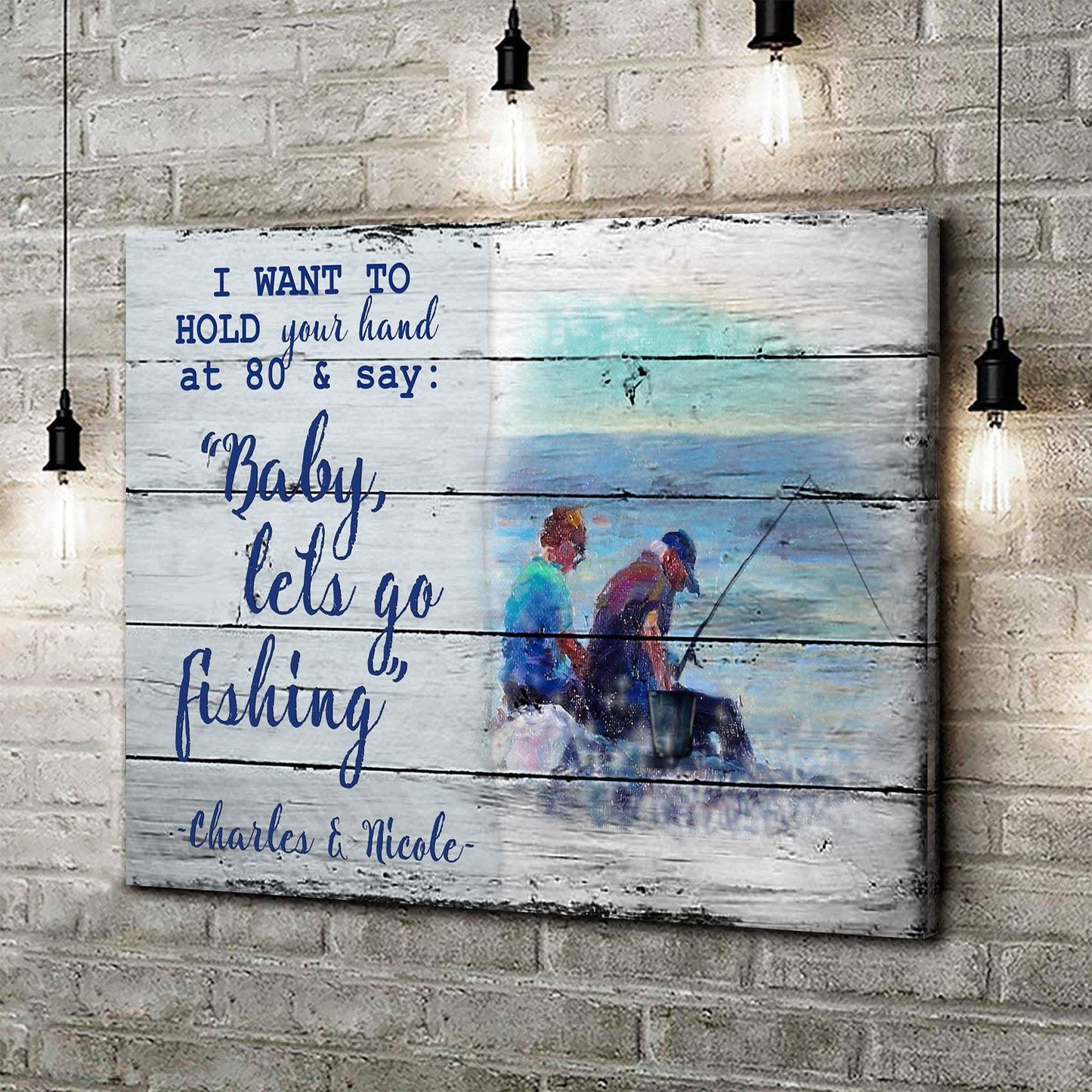 Hold Your Hand at 80 Sign - Tailored Canvases - Flyclothing LLC