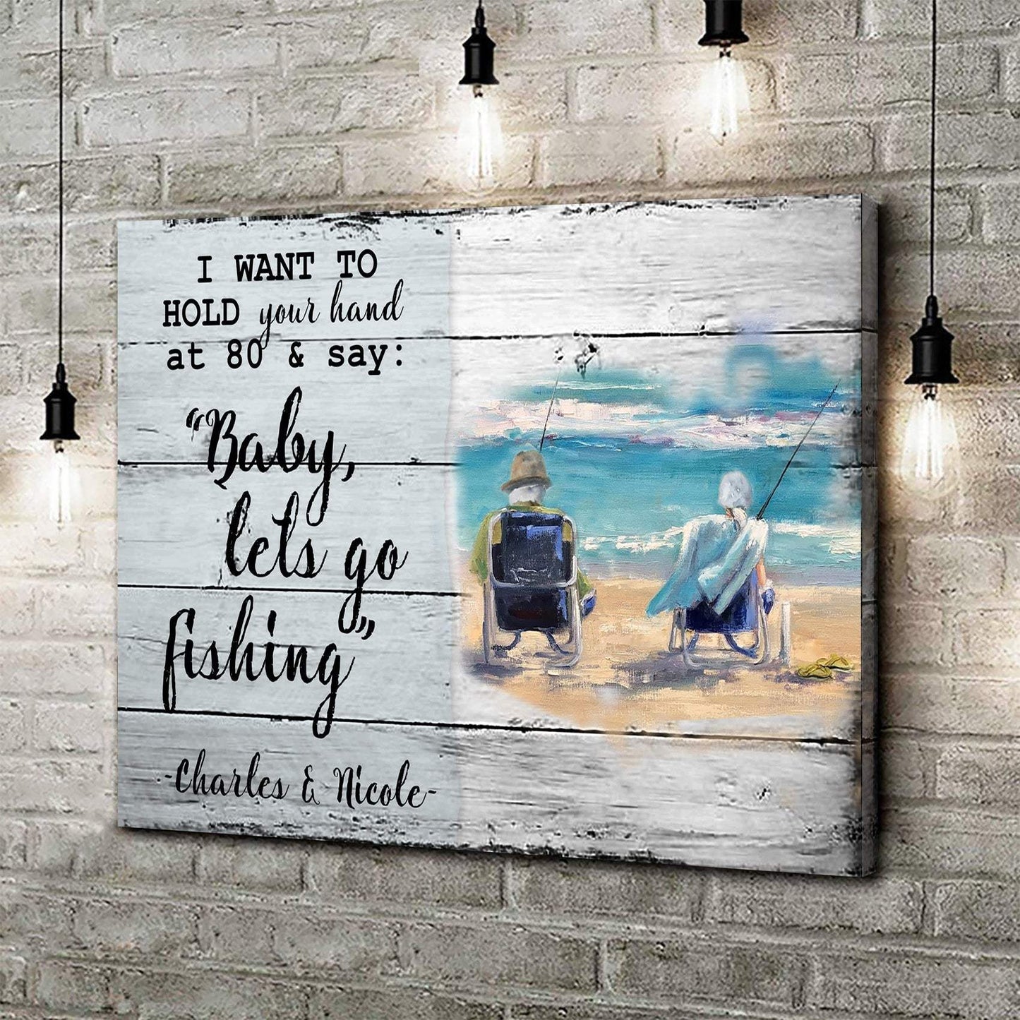 Hold Your Hand at 80 Sign - Tailored Canvases - Flyclothing LLC