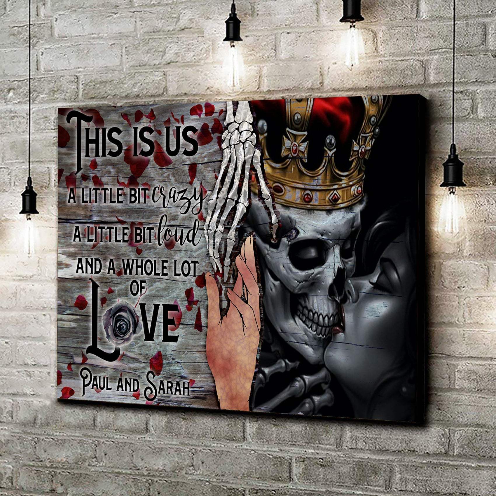 This Is Us Gothic Couple Sign - Tailored Canvases - Flyclothing LLC