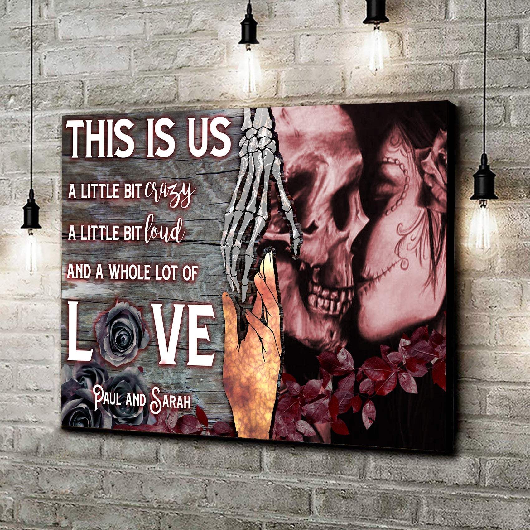 This Is Us Gothic Couple Sign - Tailored Canvases - Flyclothing LLC