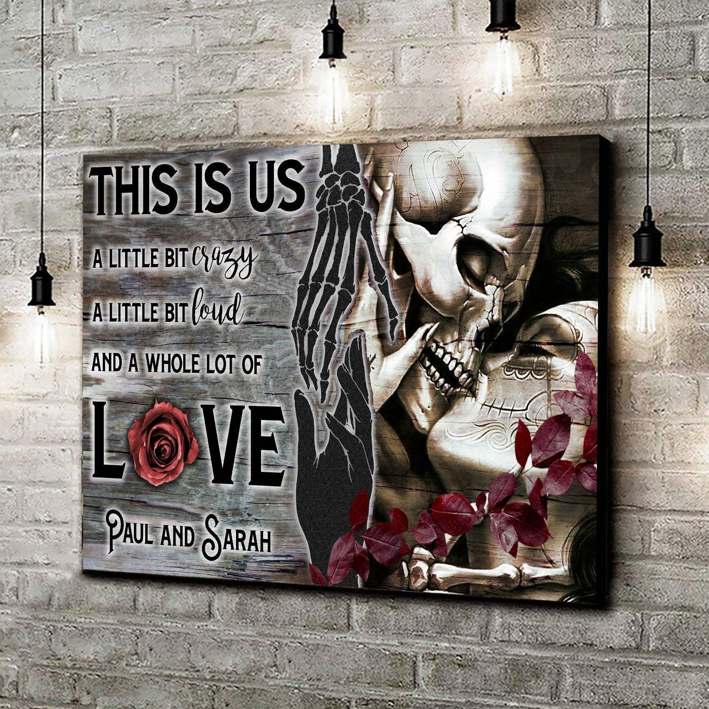 This Is Us Gothic Couple Sign - Tailored Canvases - Flyclothing LLC