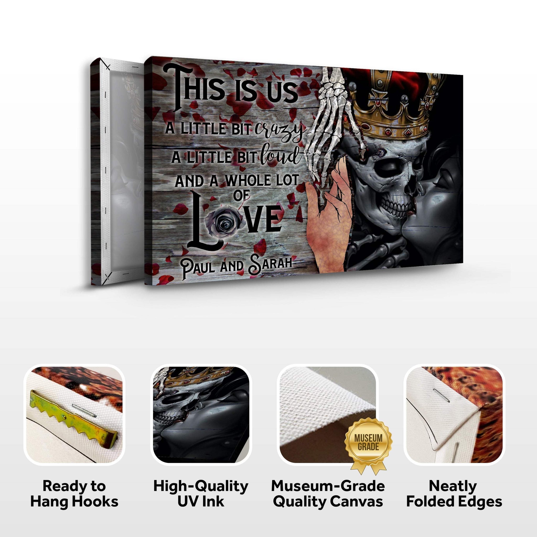 This Is Us Gothic Couple Sign - Tailored Canvases - Flyclothing LLC